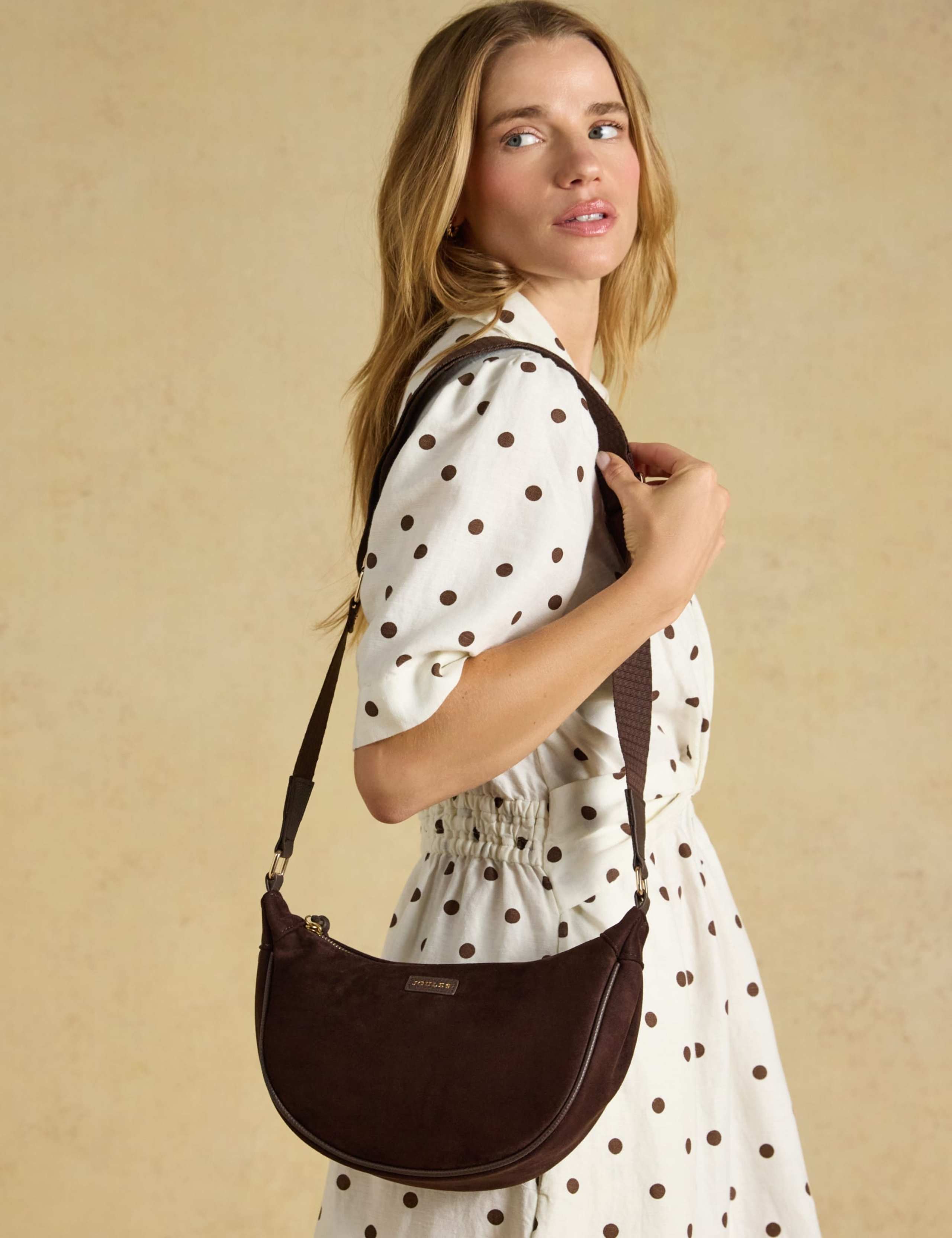 Suedette Cross Body Bag 2 of 8