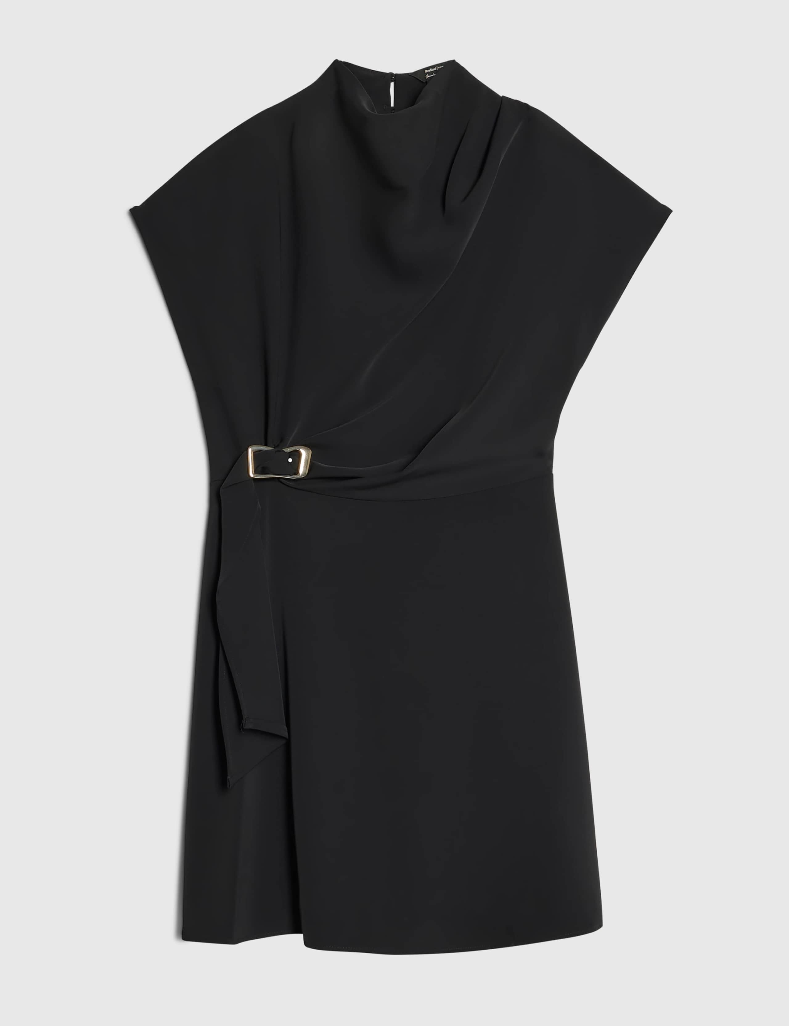 Trim Detail High Neck Mini Tea Dress 2 of 3