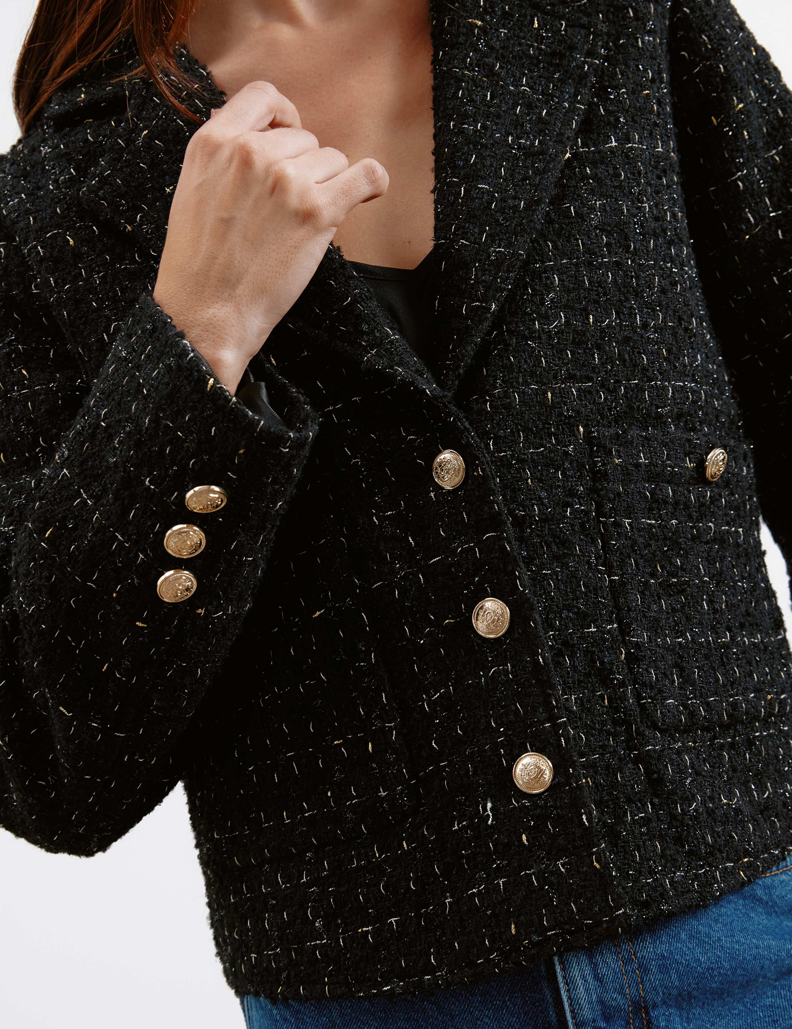 Wool Blend Tweed Short Jacket 5 of 6