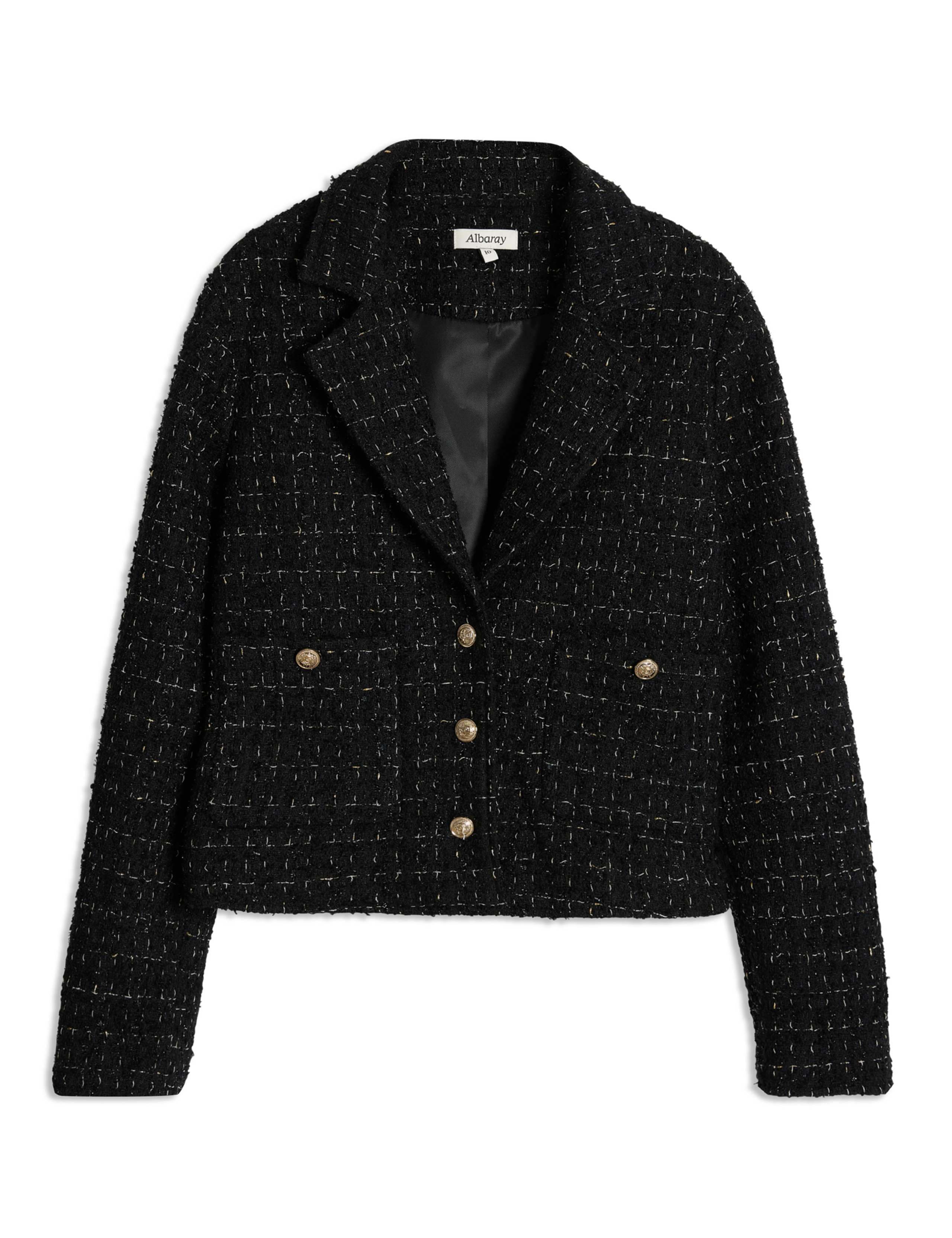 Wool Blend Tweed Short Jacket 2 of 6