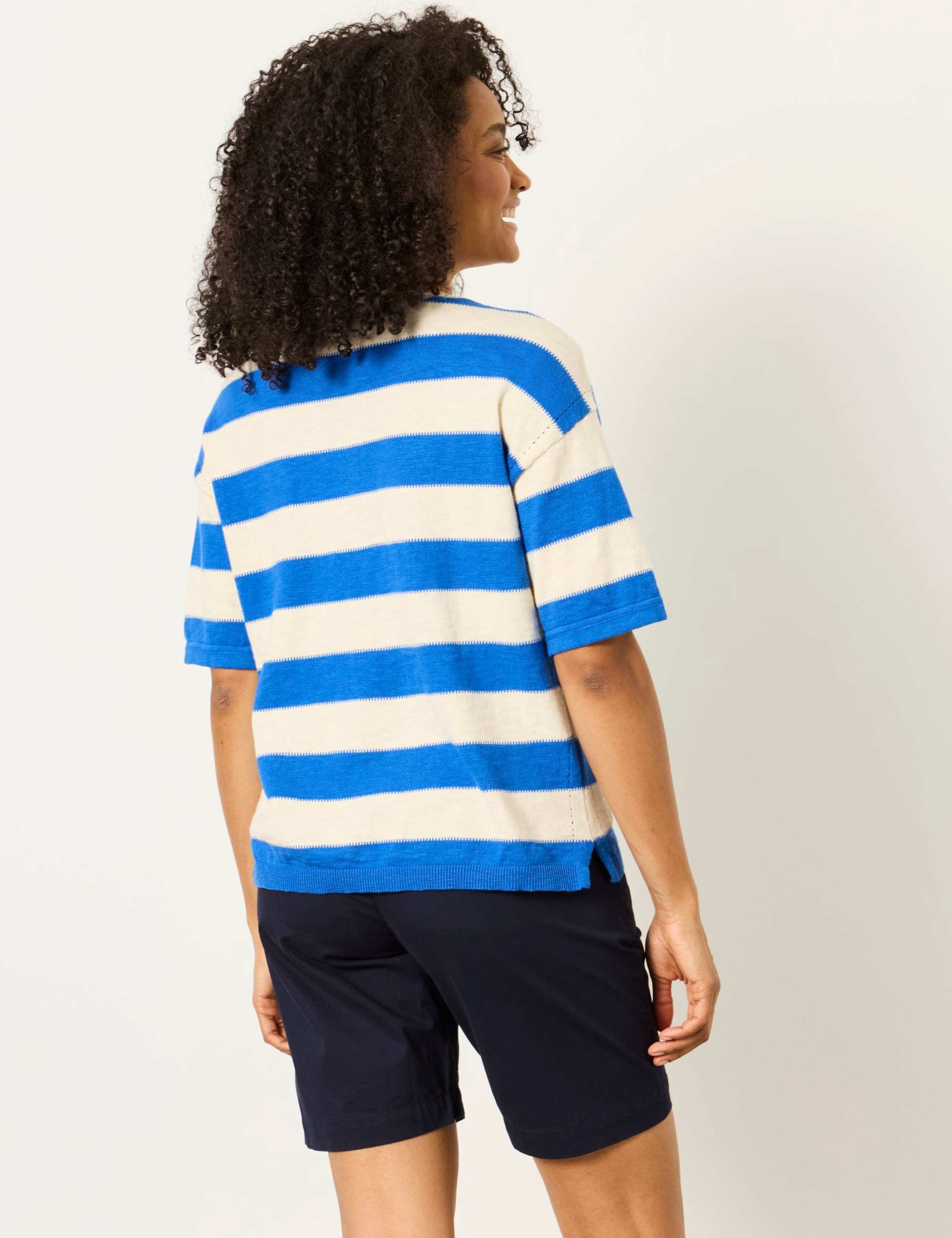 Pure Cotton Striped Top 3 of 5