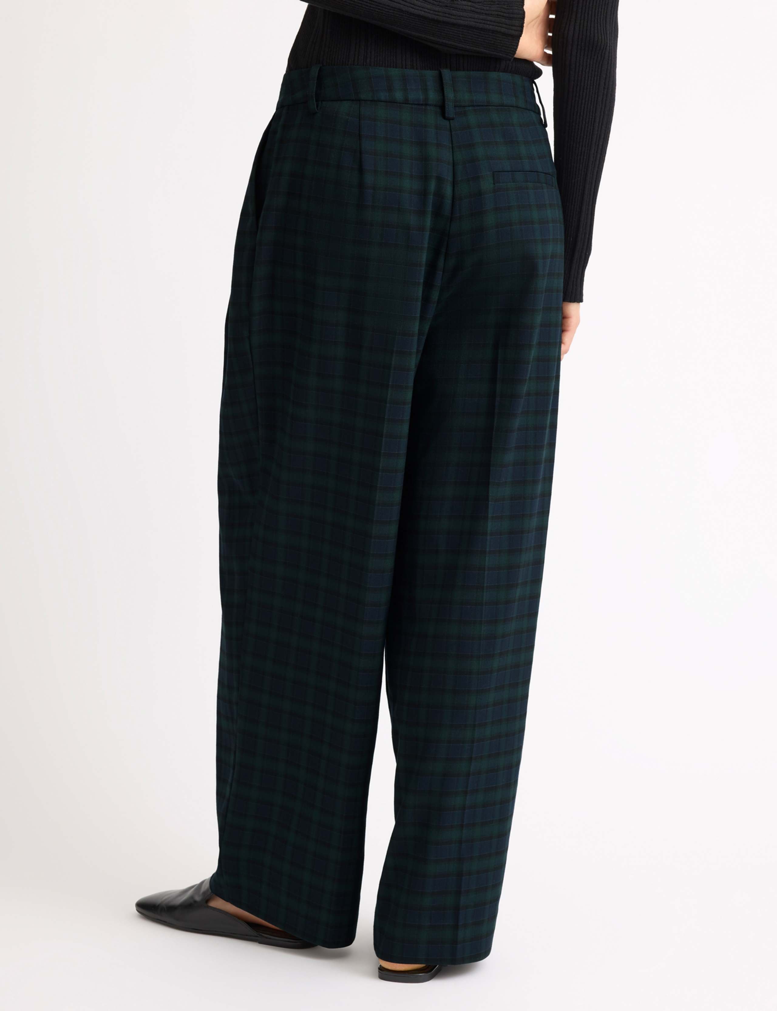Watch Checked Wide Fit Trouser 3 of 4