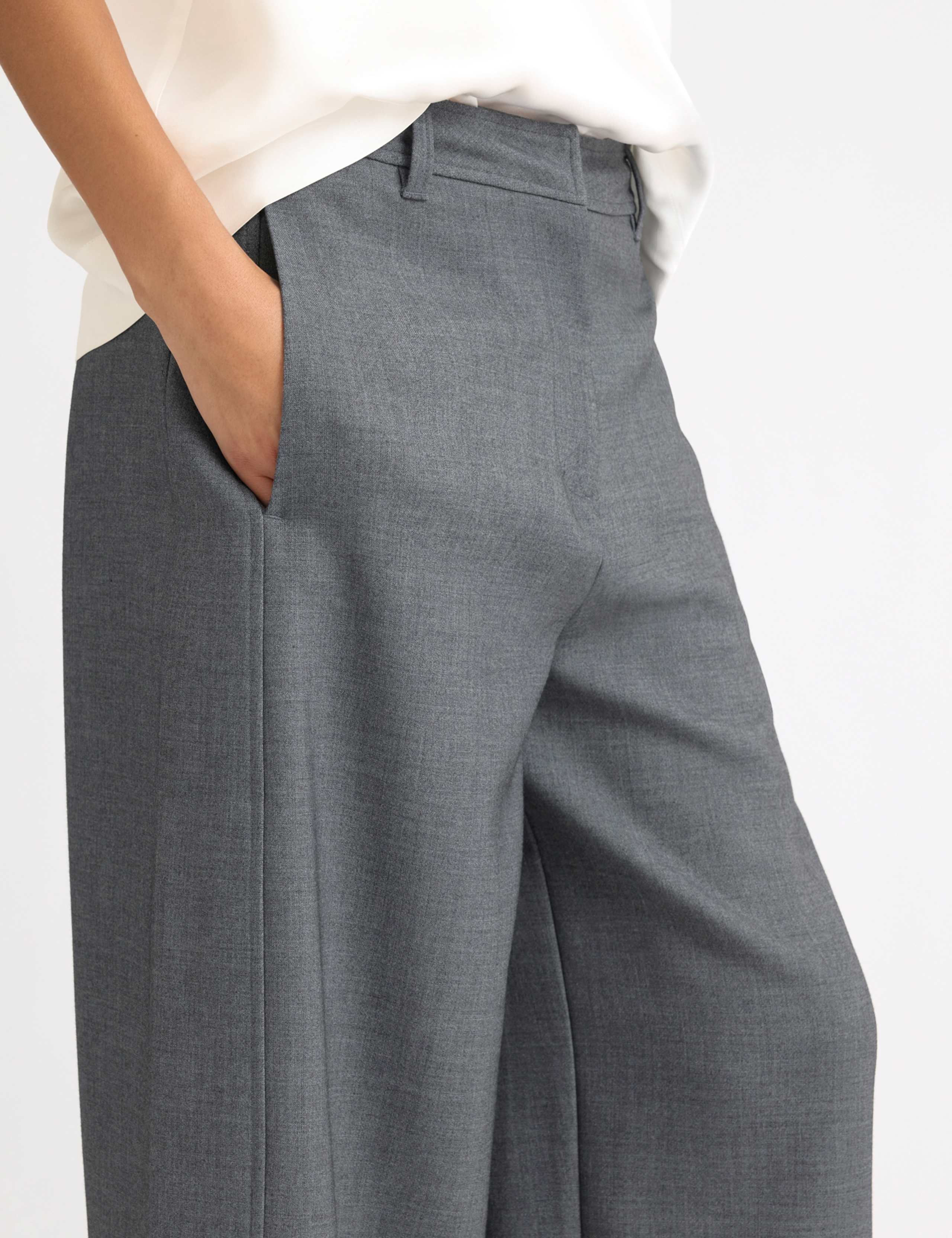 Barrel Leg Ankle Grazer Trousers 4 of 5