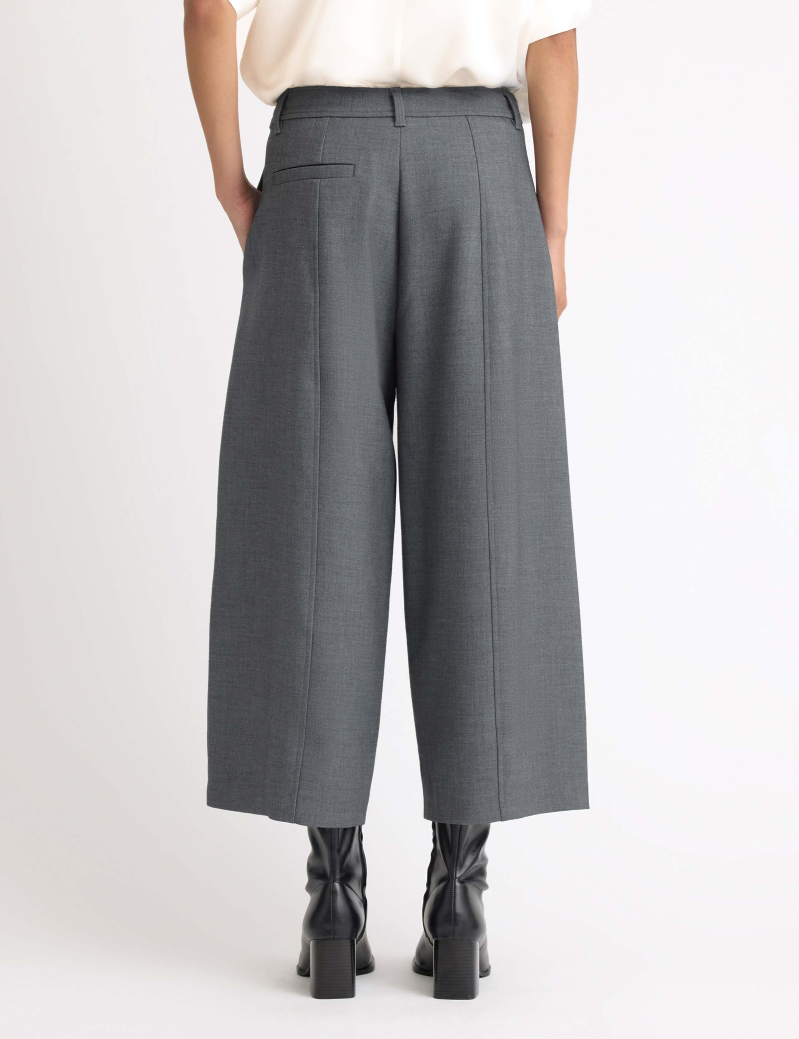 Barrel Leg Ankle Grazer Trousers 5 of 5