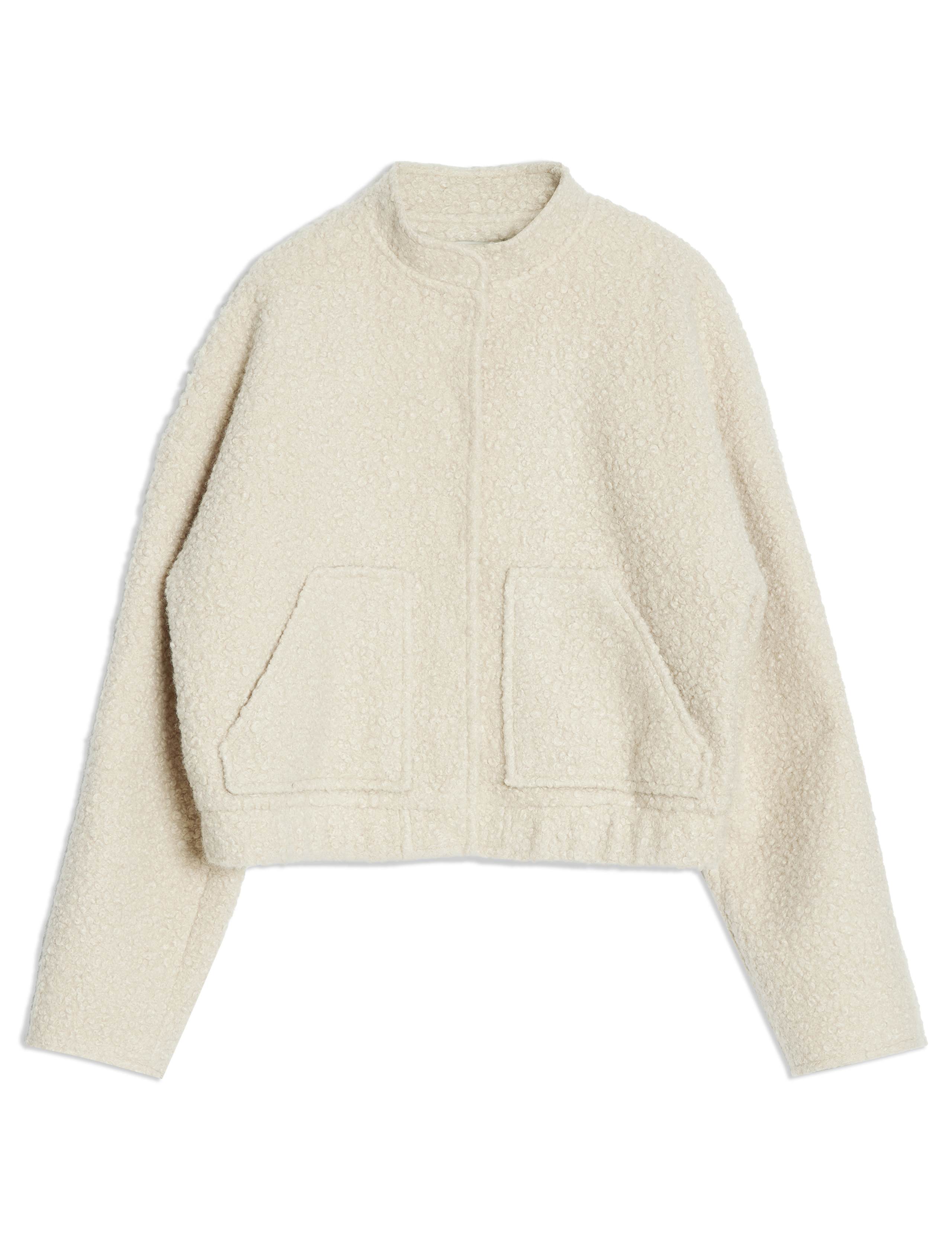 Teddy High Neck Bomber Jacket 2 of 5