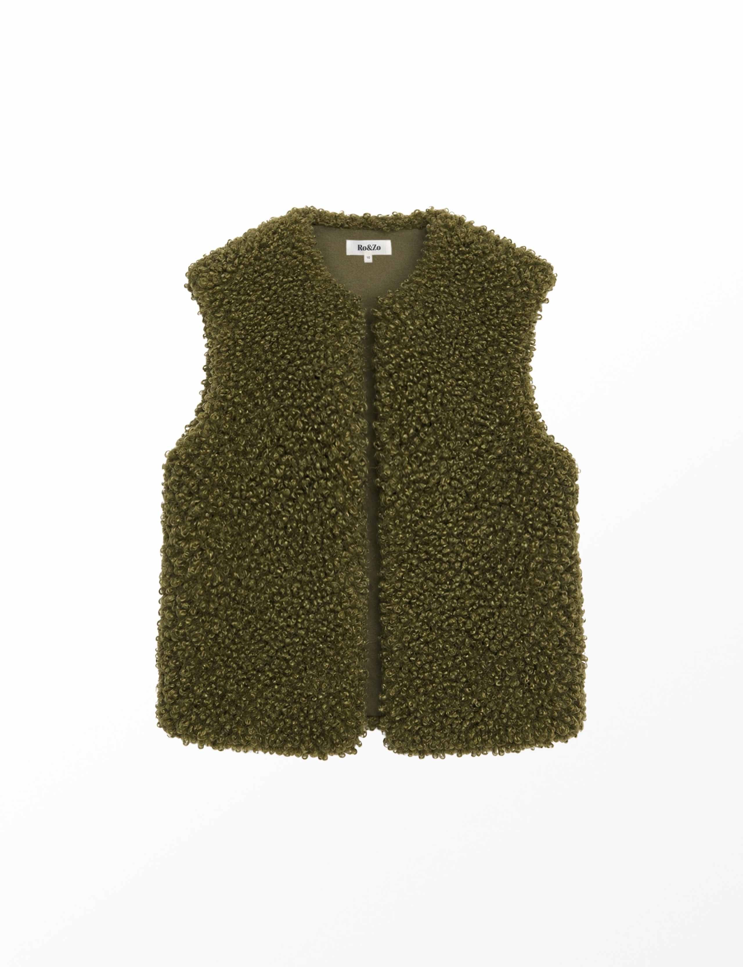 Faux Shearling Open Front Gilet 2 of 6