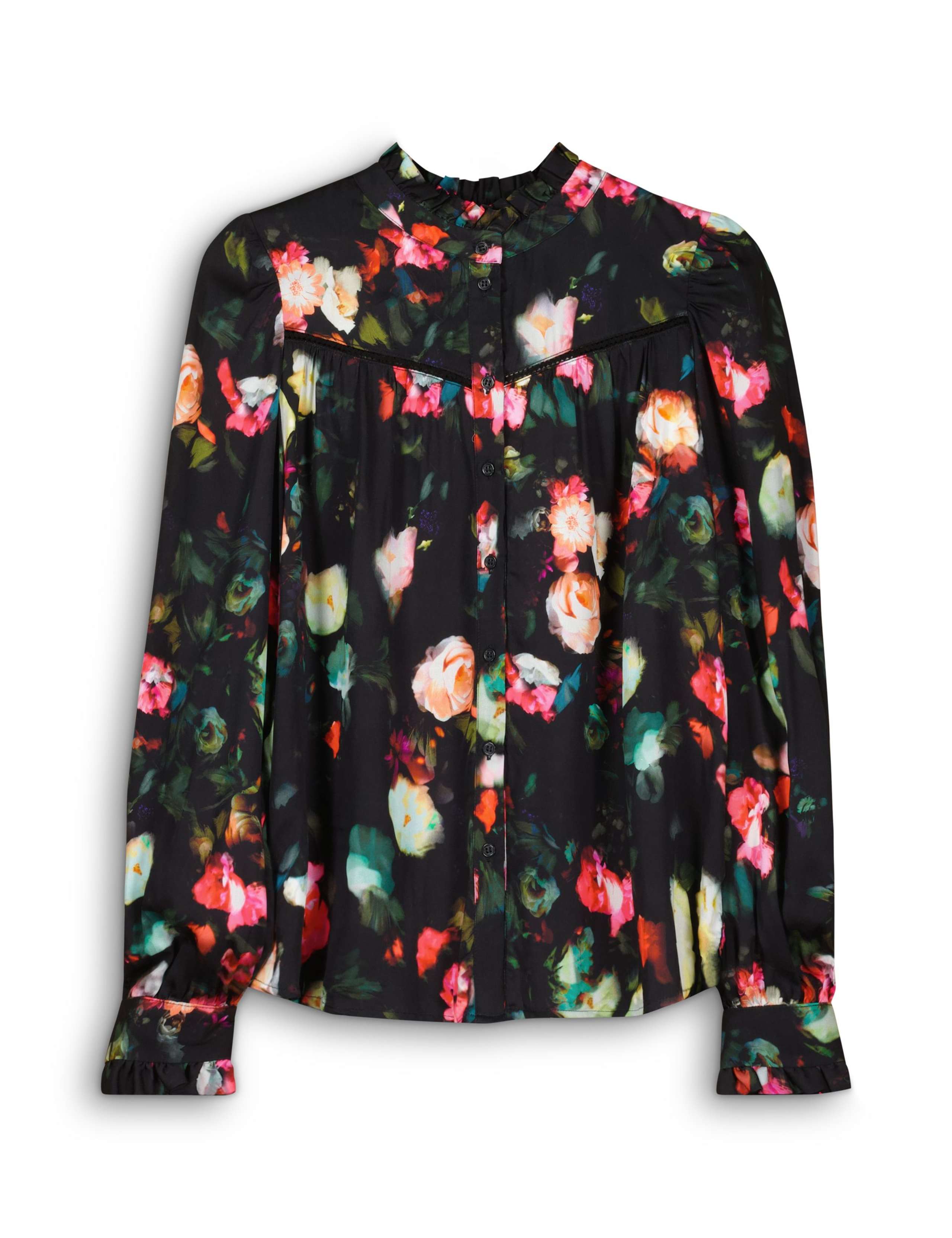 Floral High Neck Ruffle Blouse 2 of 6