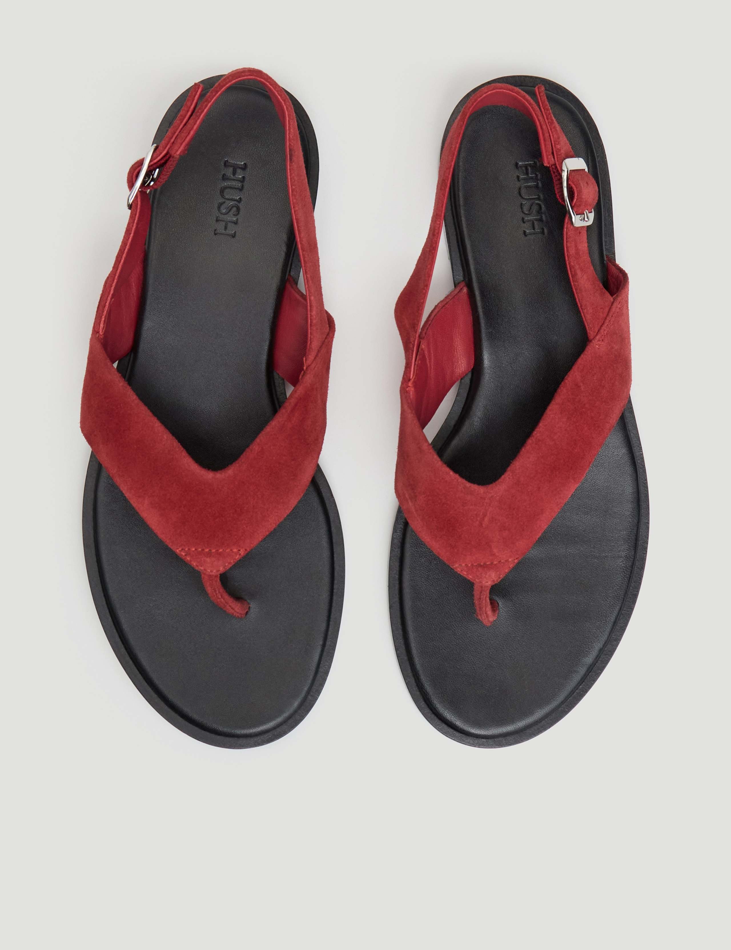 Suede Flat Sandals 2 of 5