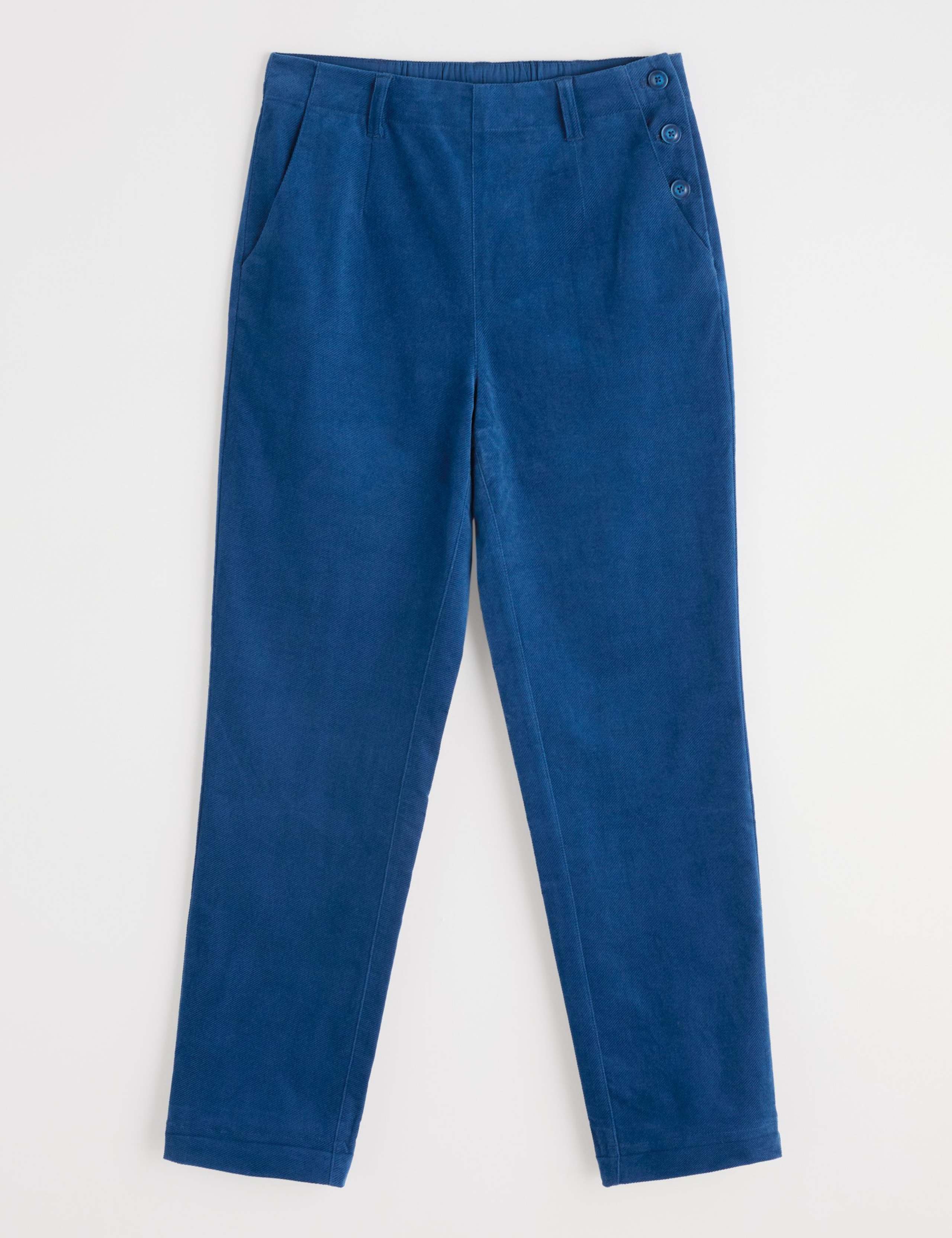 Cotton Rich Tapered Ankle Grazer Trousers 2 of 5
