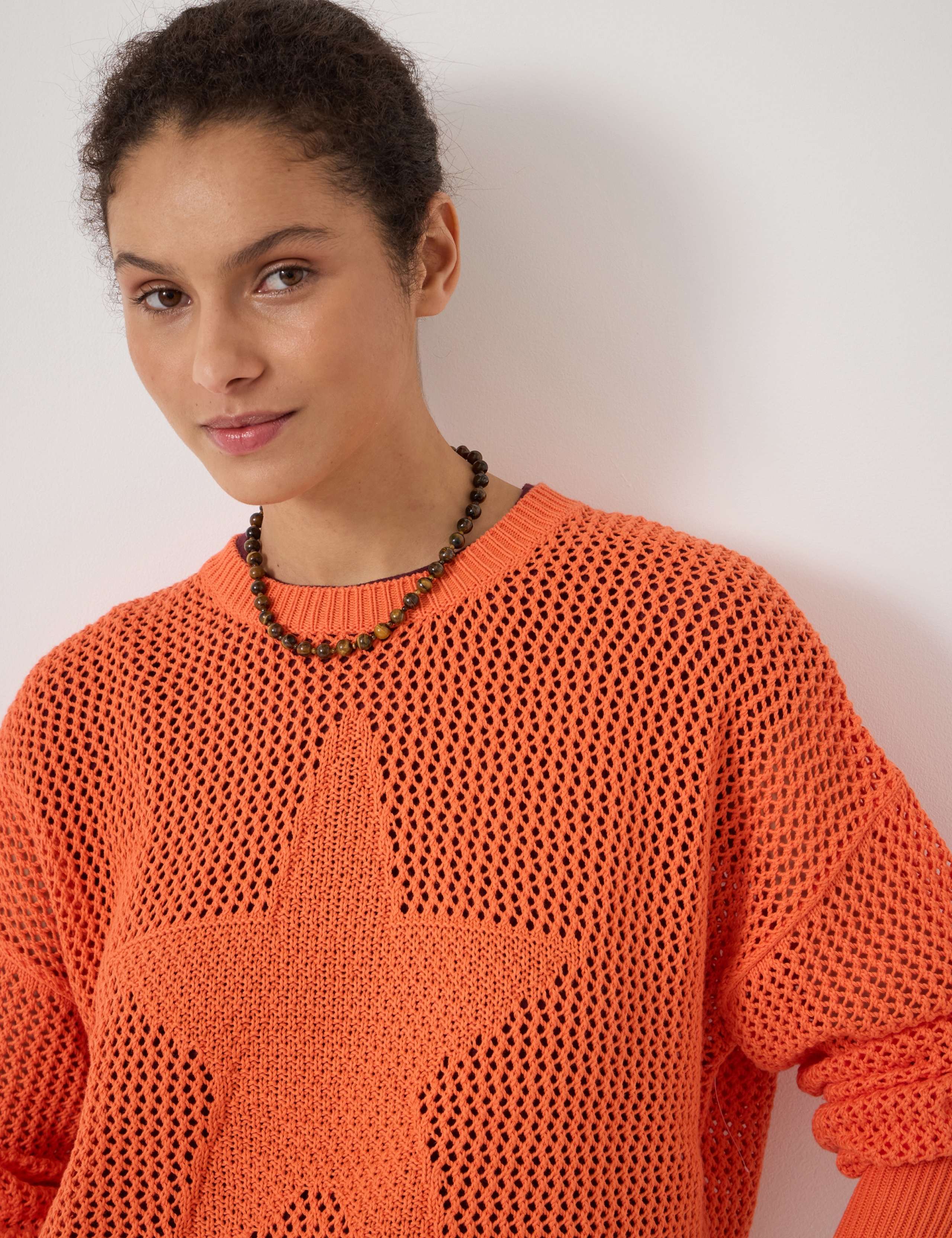 Pure Cotton Crew Neck Star Jumper 5 of 5