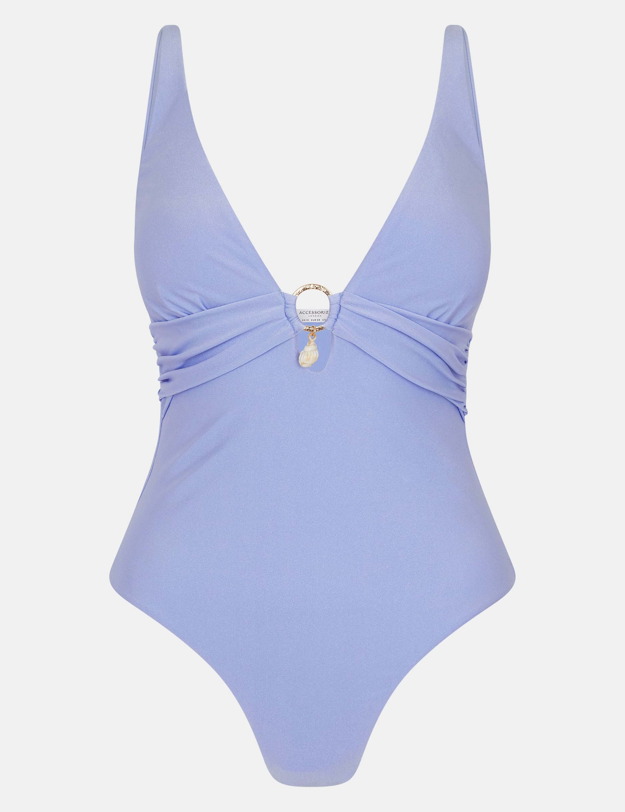 Padded Sparkle Plunge Swimsuit 2 of 5