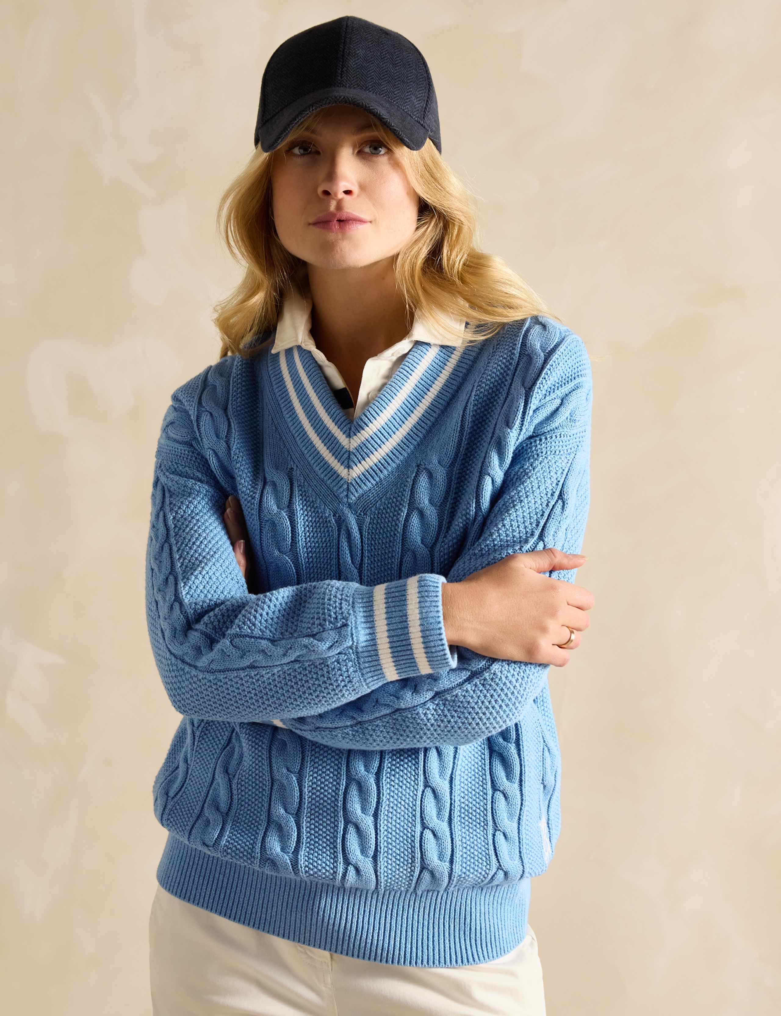 Pure Cotton Cable Knit Jumper 2 of 6