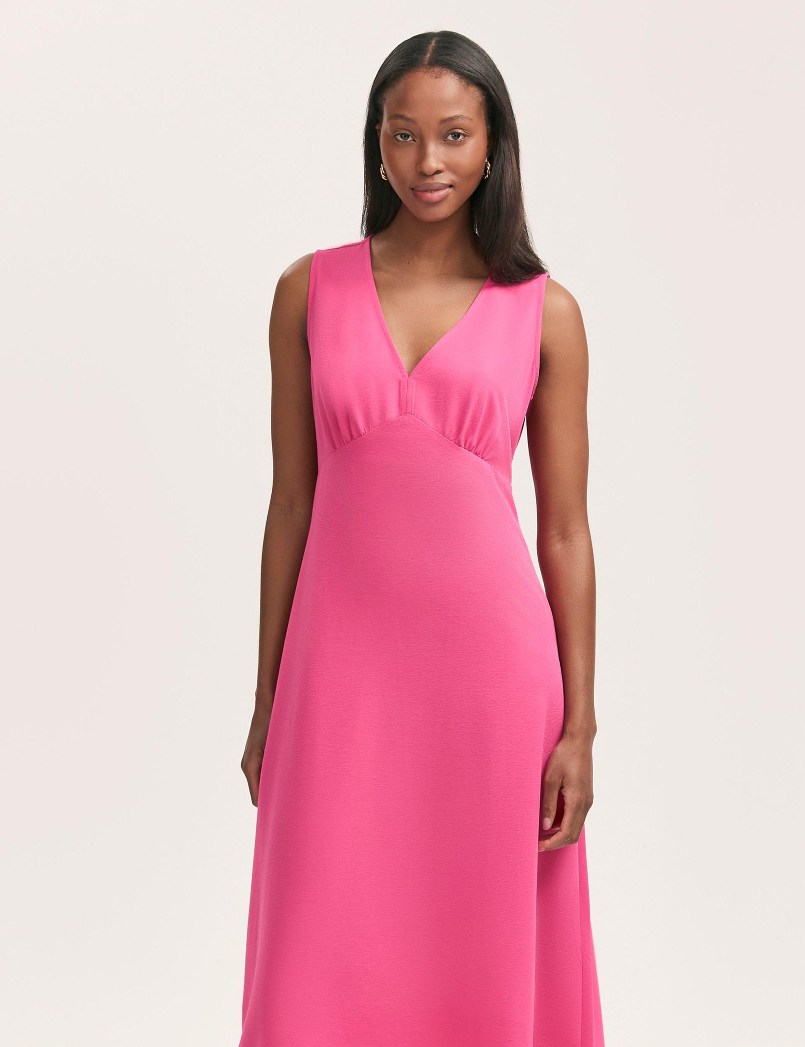 V-Neck Midi Skater Dress 3 of 4