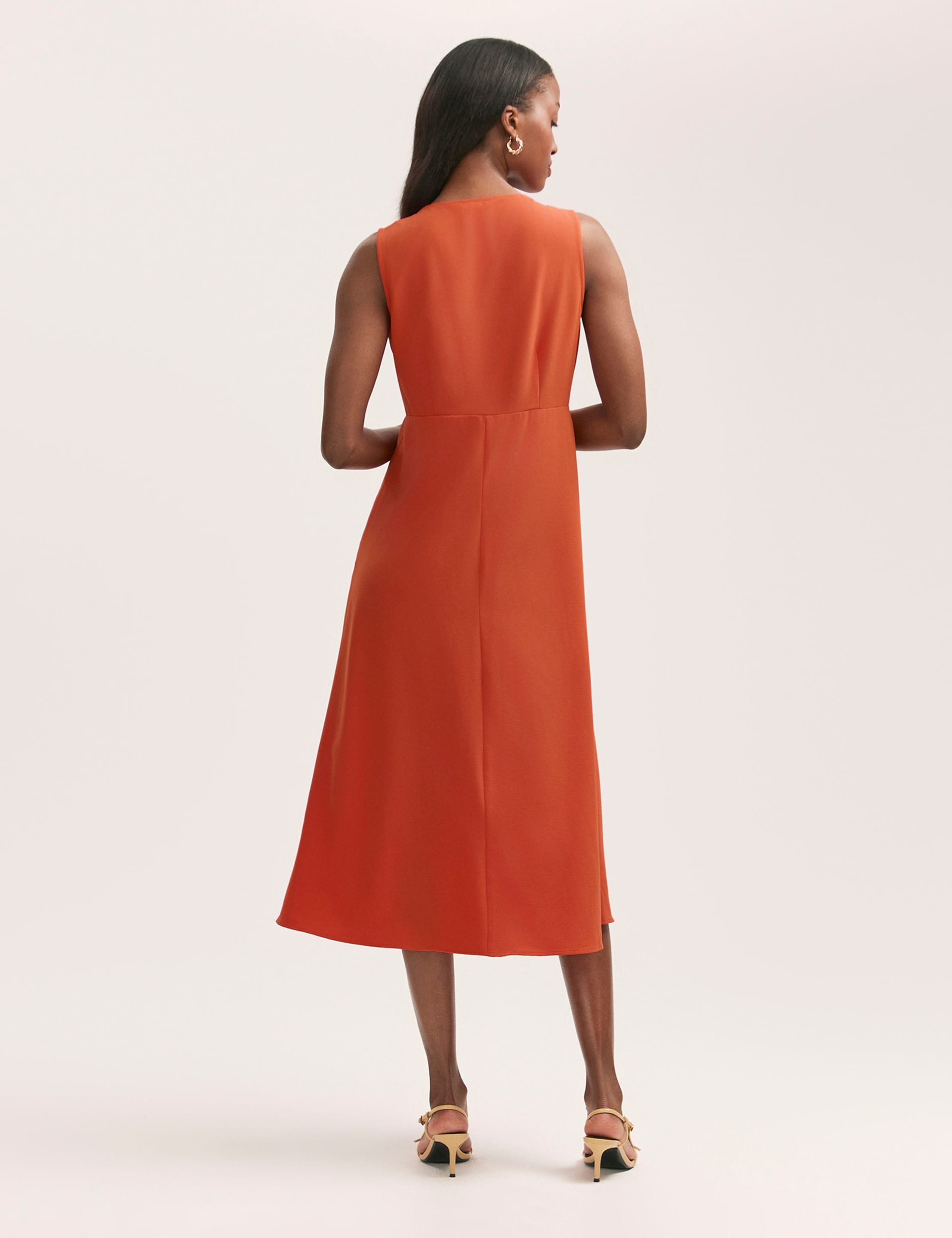 V-Neck Midi Skater Dress 2 of 4