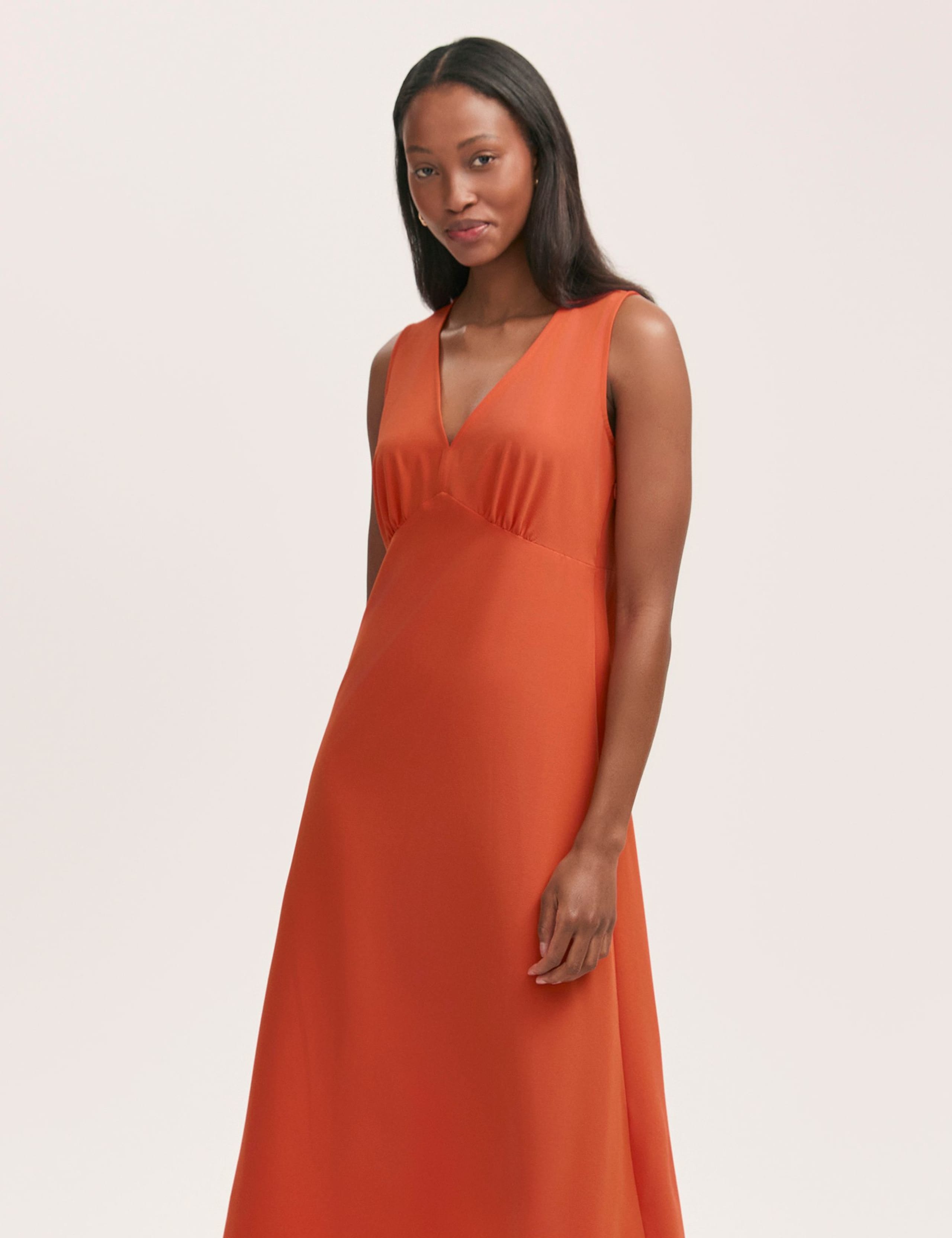 V-Neck Midi Skater Dress 3 of 4
