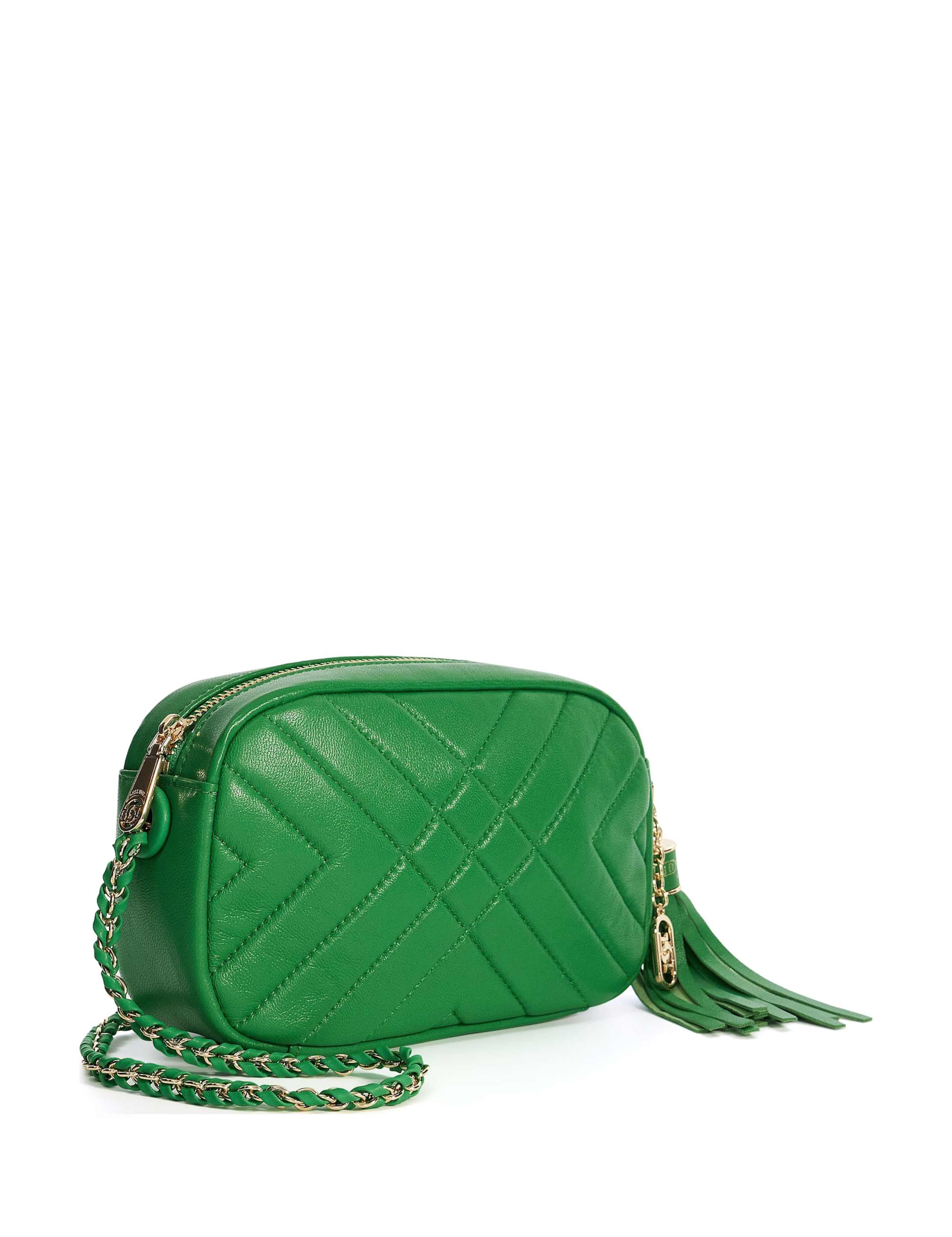 Premium Leather Metallic Crossbody Bag 2 of 4