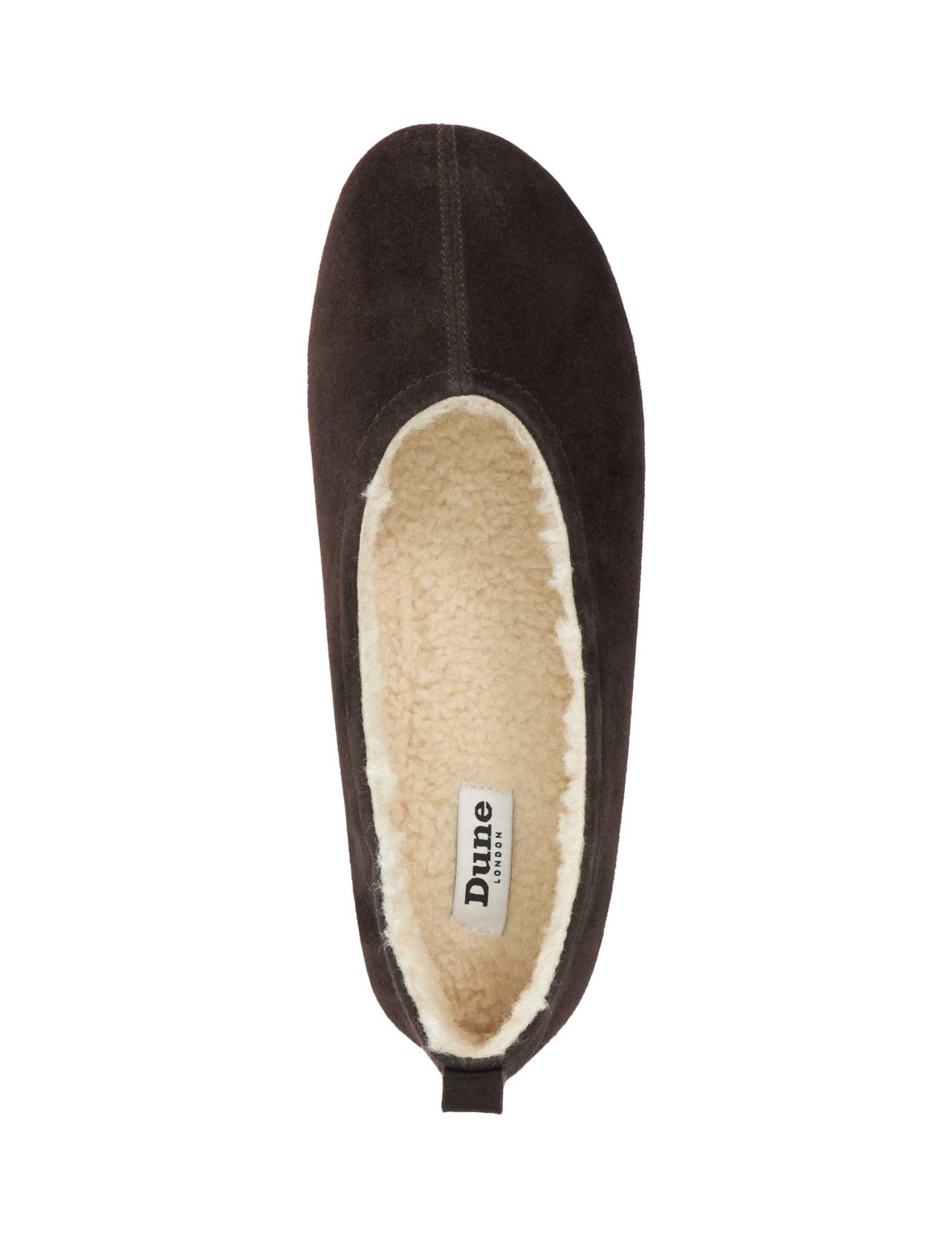 Suede Faux Fur Lined Ballet Pumps 2 of 5