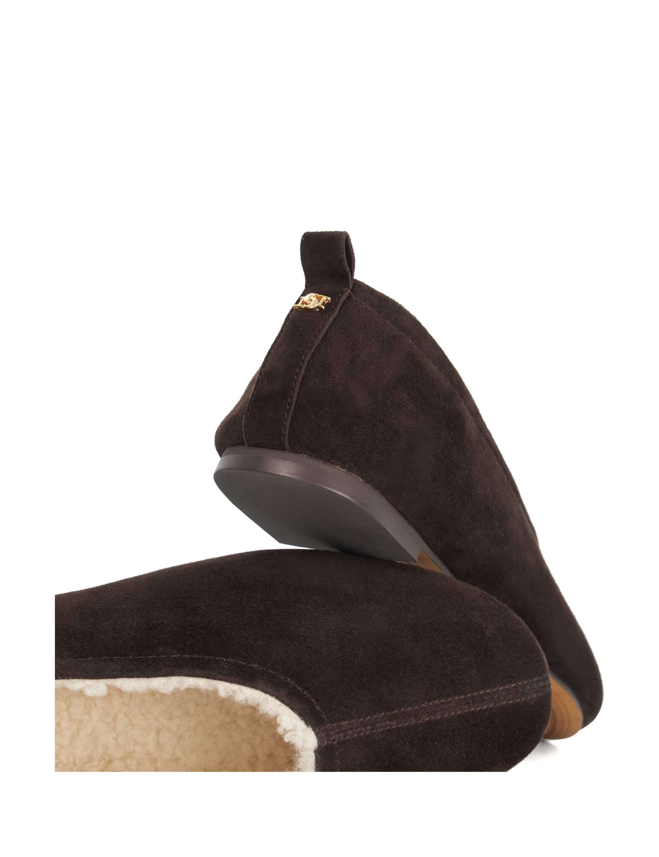 Suede Faux Fur Lined Ballet Pumps 4 of 5