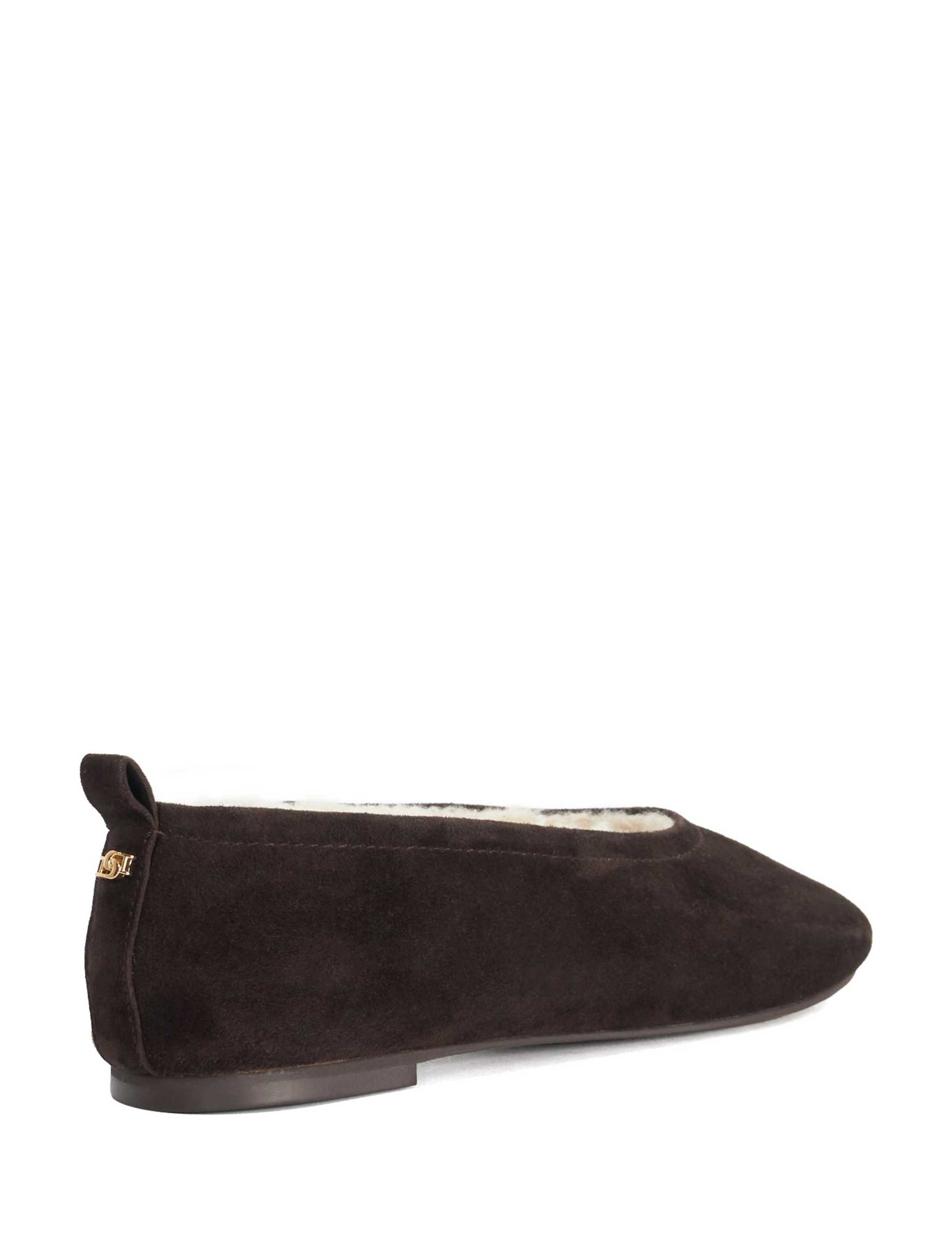 Suede Faux Fur Lined Ballet Pumps 5 of 5
