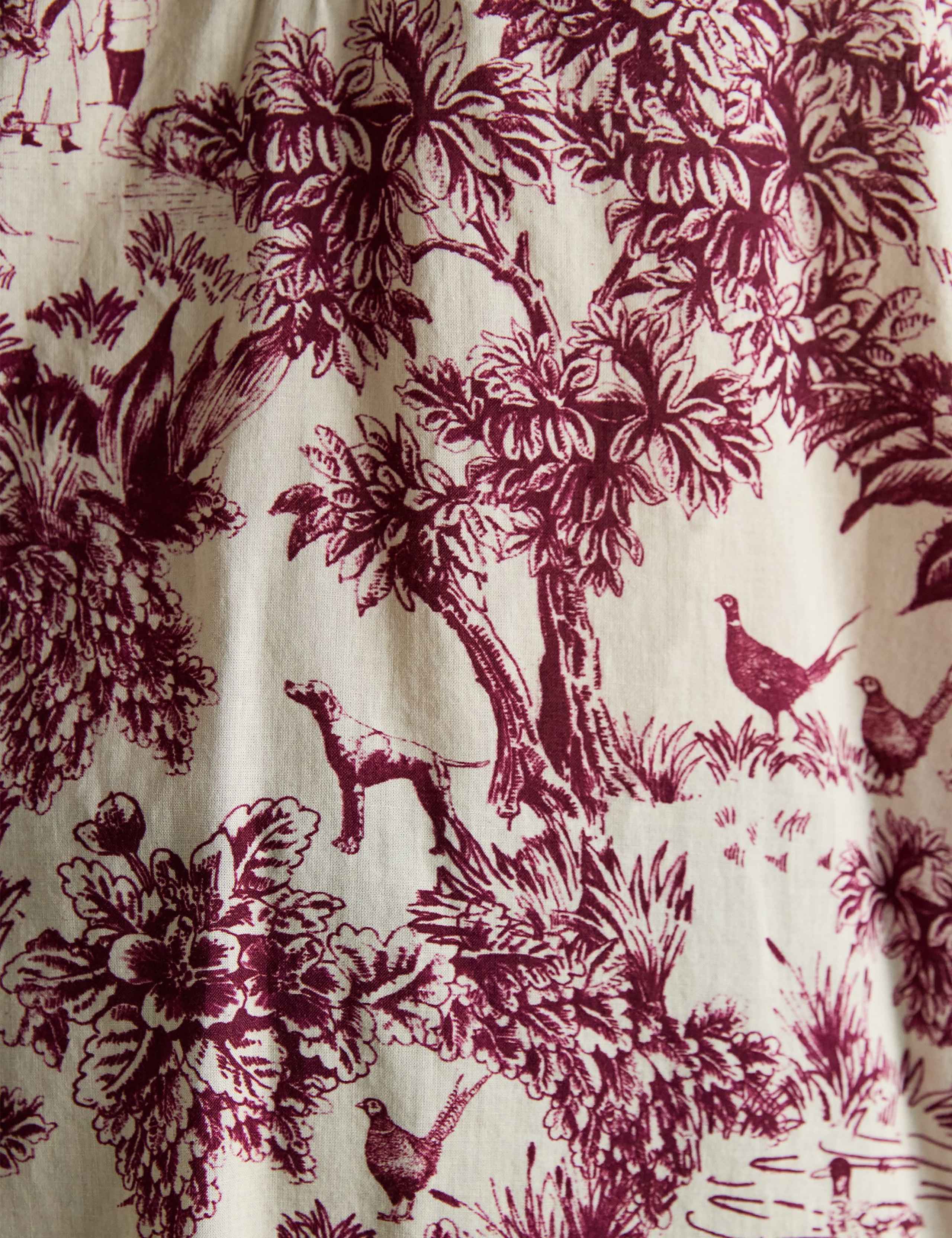 Pure Cotton Printed Frill Detail Blouse 8 of 8