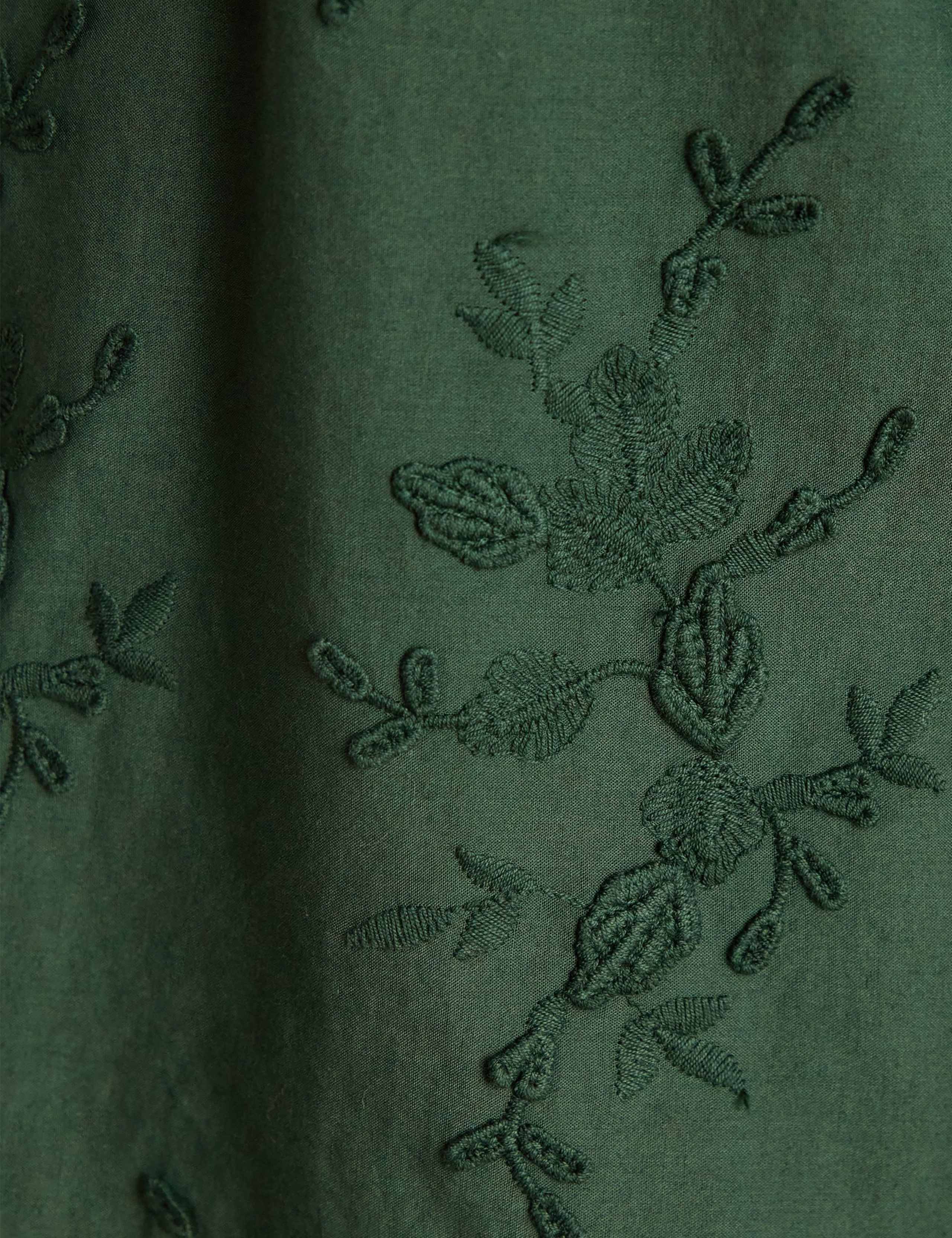 Pure Cotton Embroidered High Neck Blouse 7 of 7