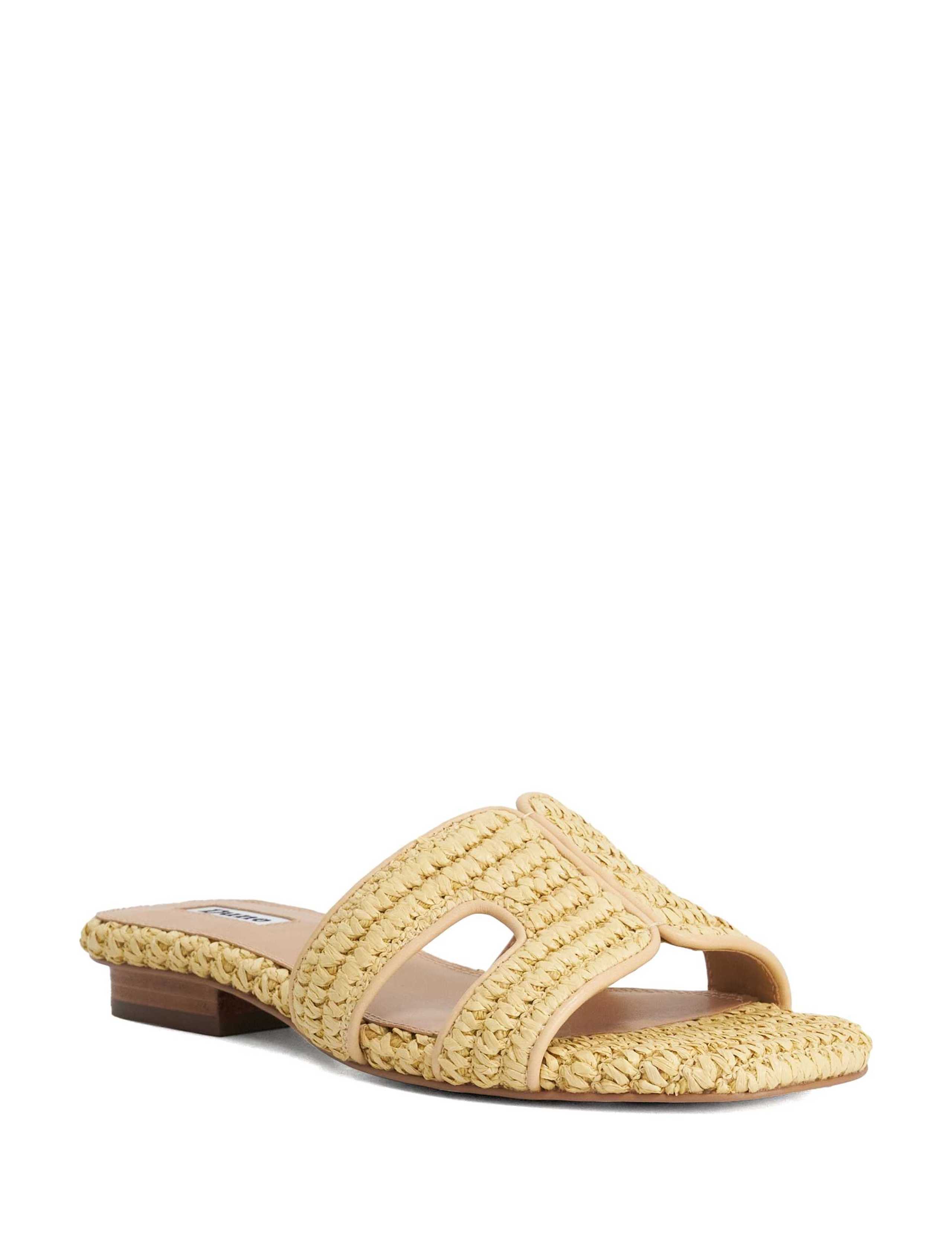 Raffia Block Heel Sliders 2 of 5