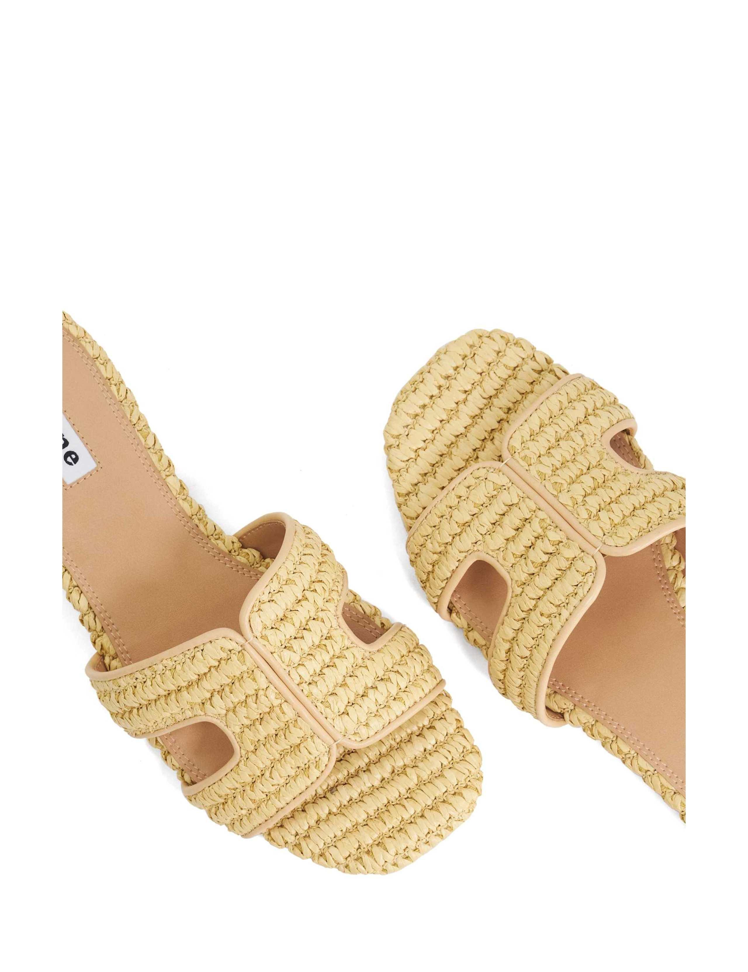 Raffia Block Heel Sliders 4 of 5