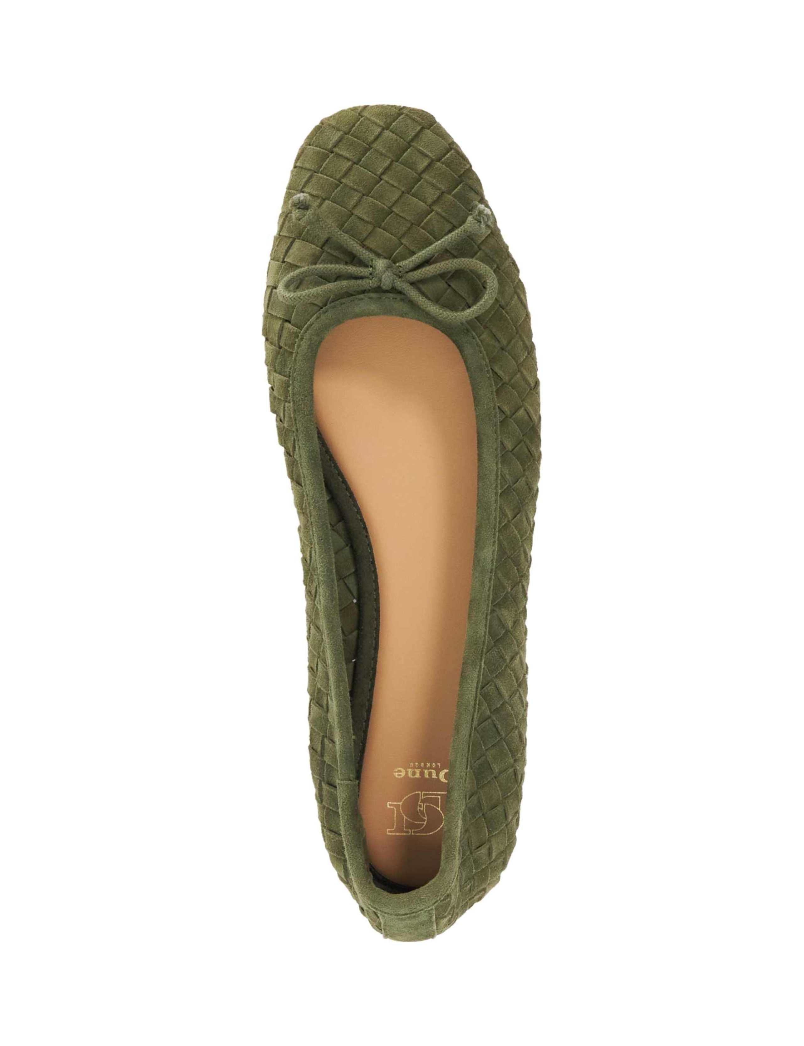 Suede Woven Slip On Flat Ballet Pumps 2 of 5