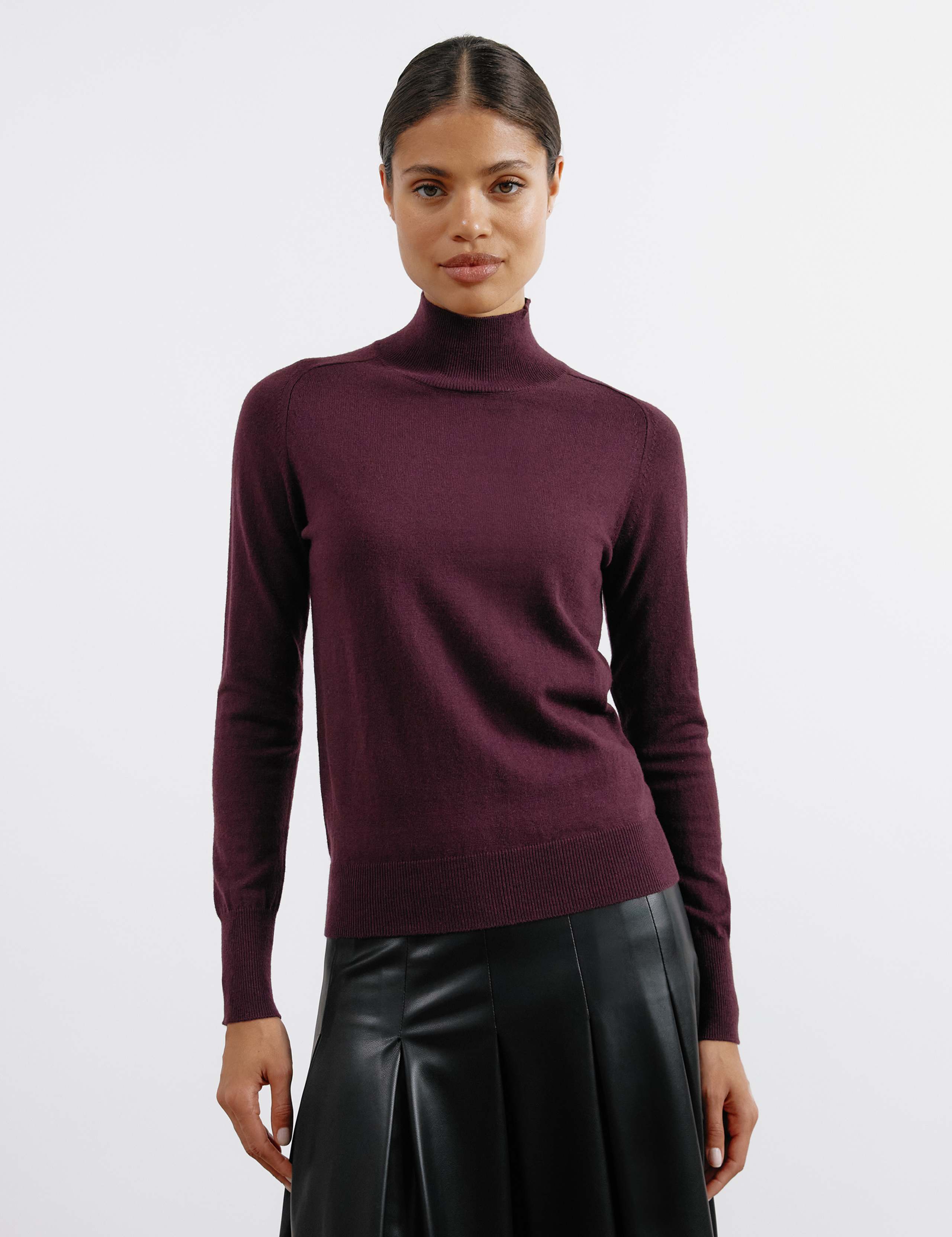 Funnel Neck Jumper with Wool 1 of 5