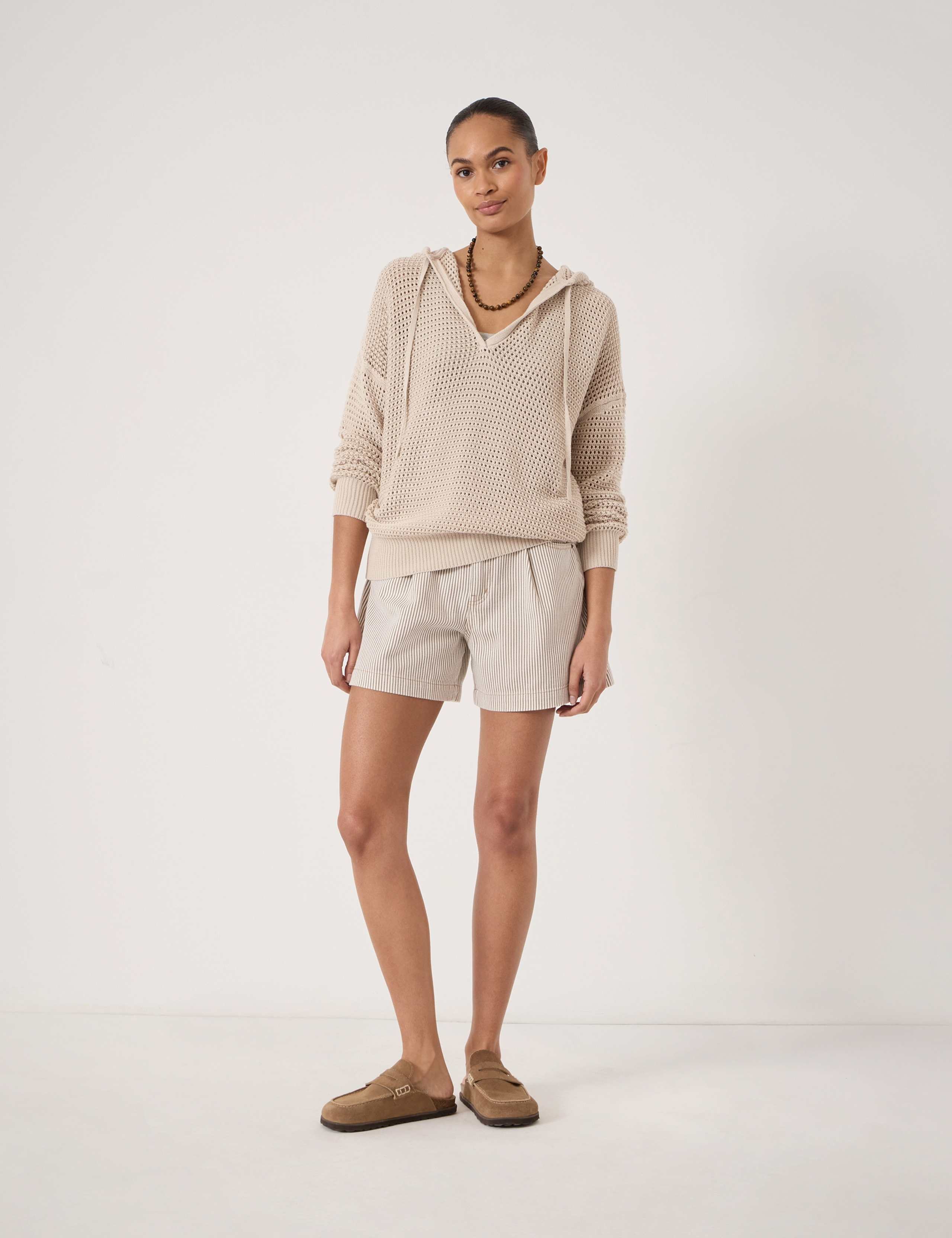 Pure Cotton Openstitch V-Neck Hoodie 3 of 6