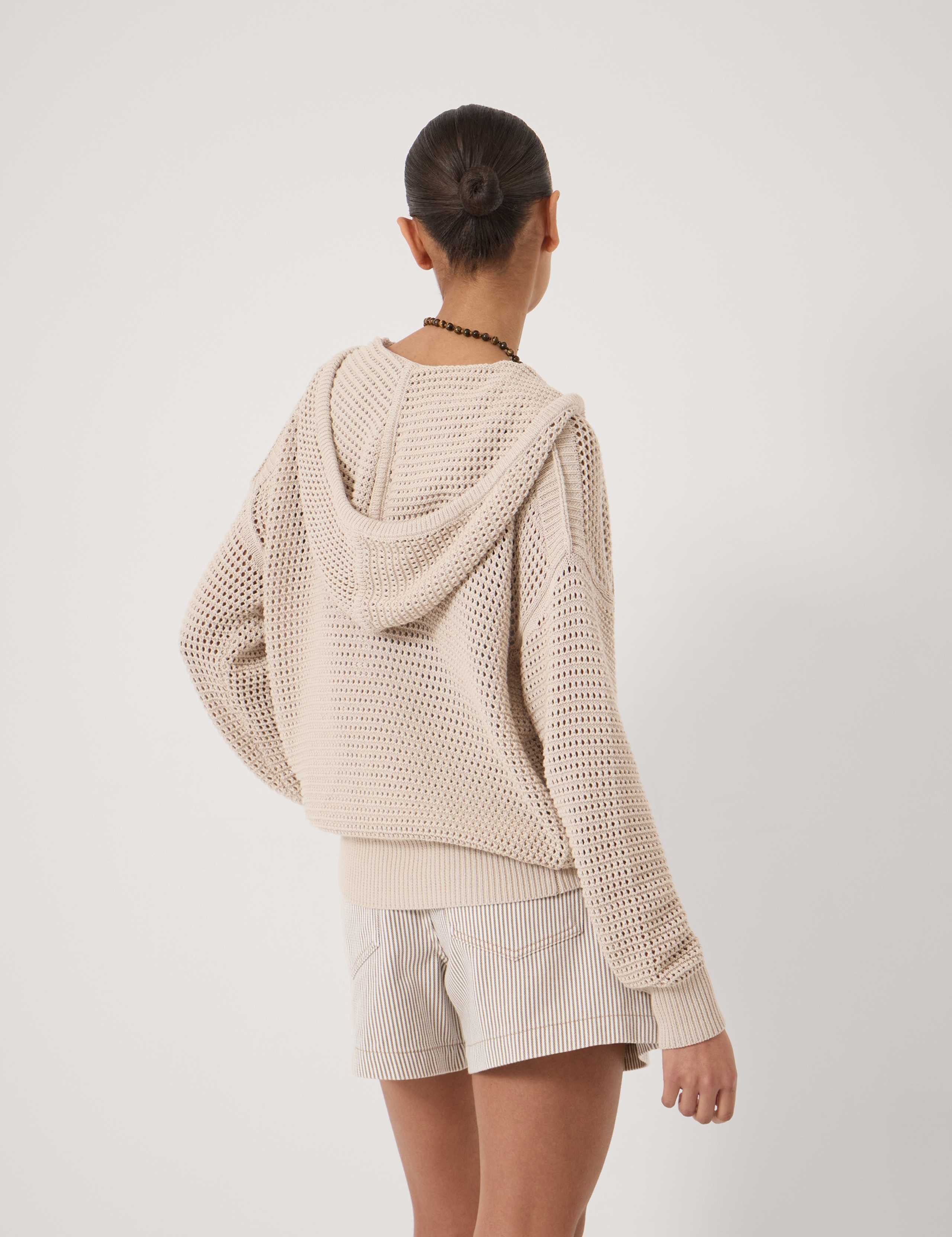 Pure Cotton Openstitch V-Neck Hoodie 5 of 6