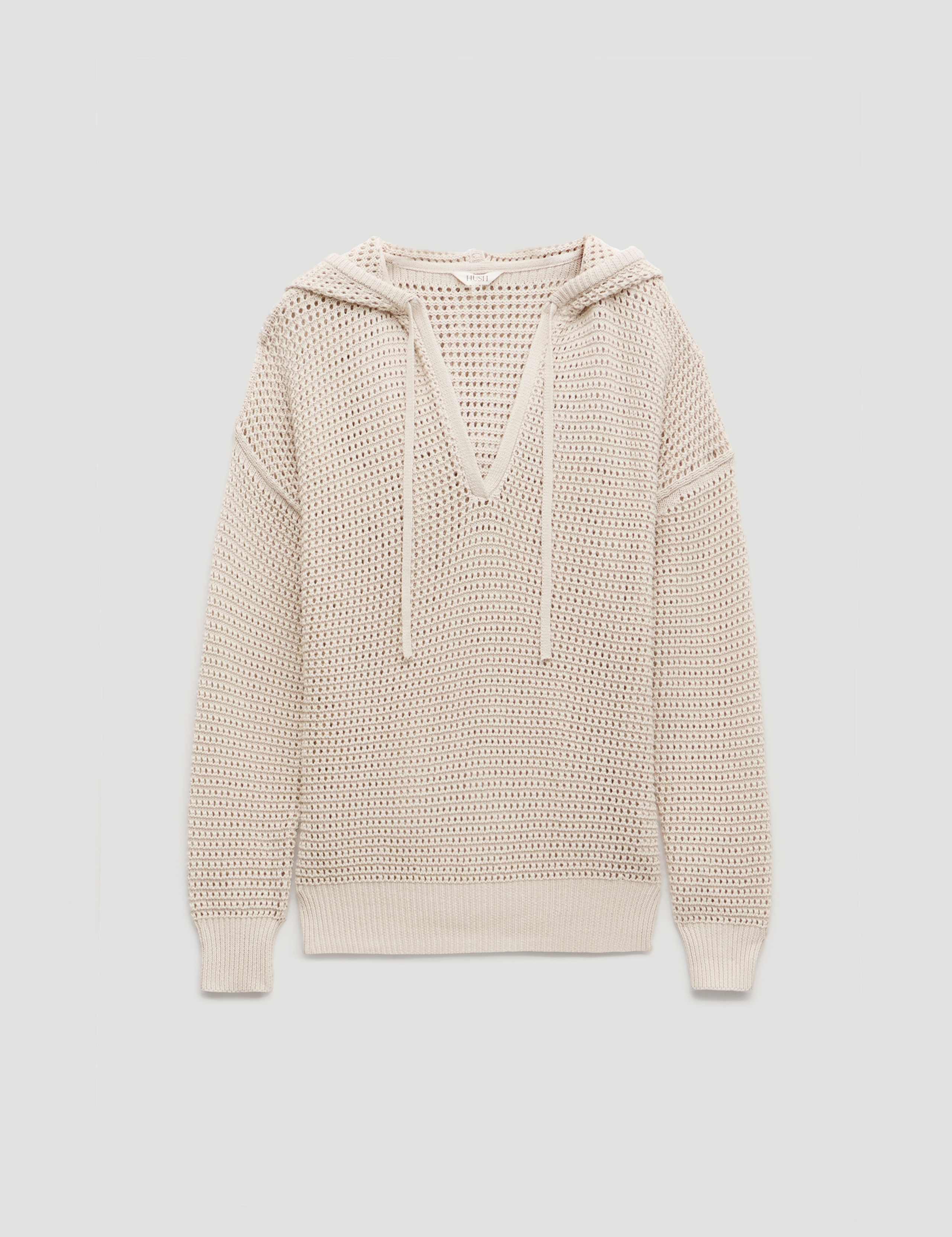 Pure Cotton Openstitch V-Neck Hoodie 2 of 6