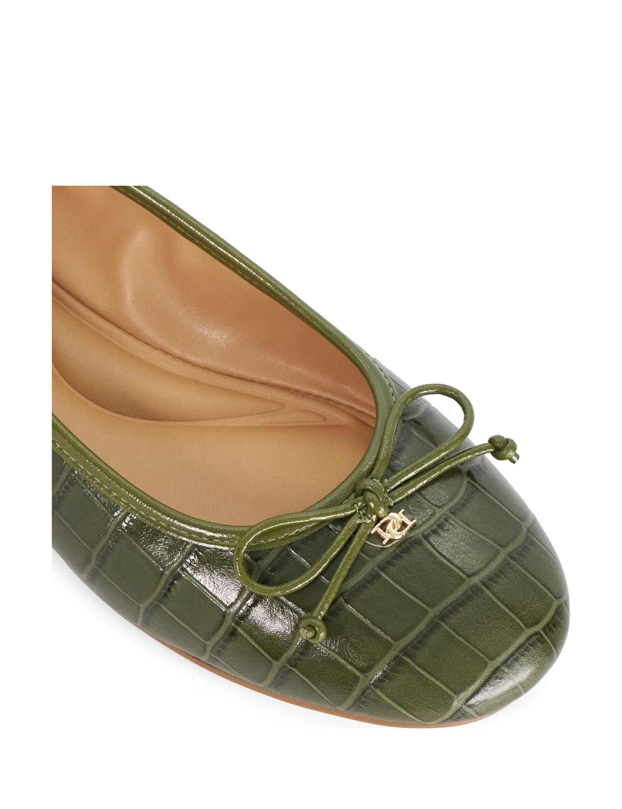 Leather Croc Ballet Pumps 4 of 5