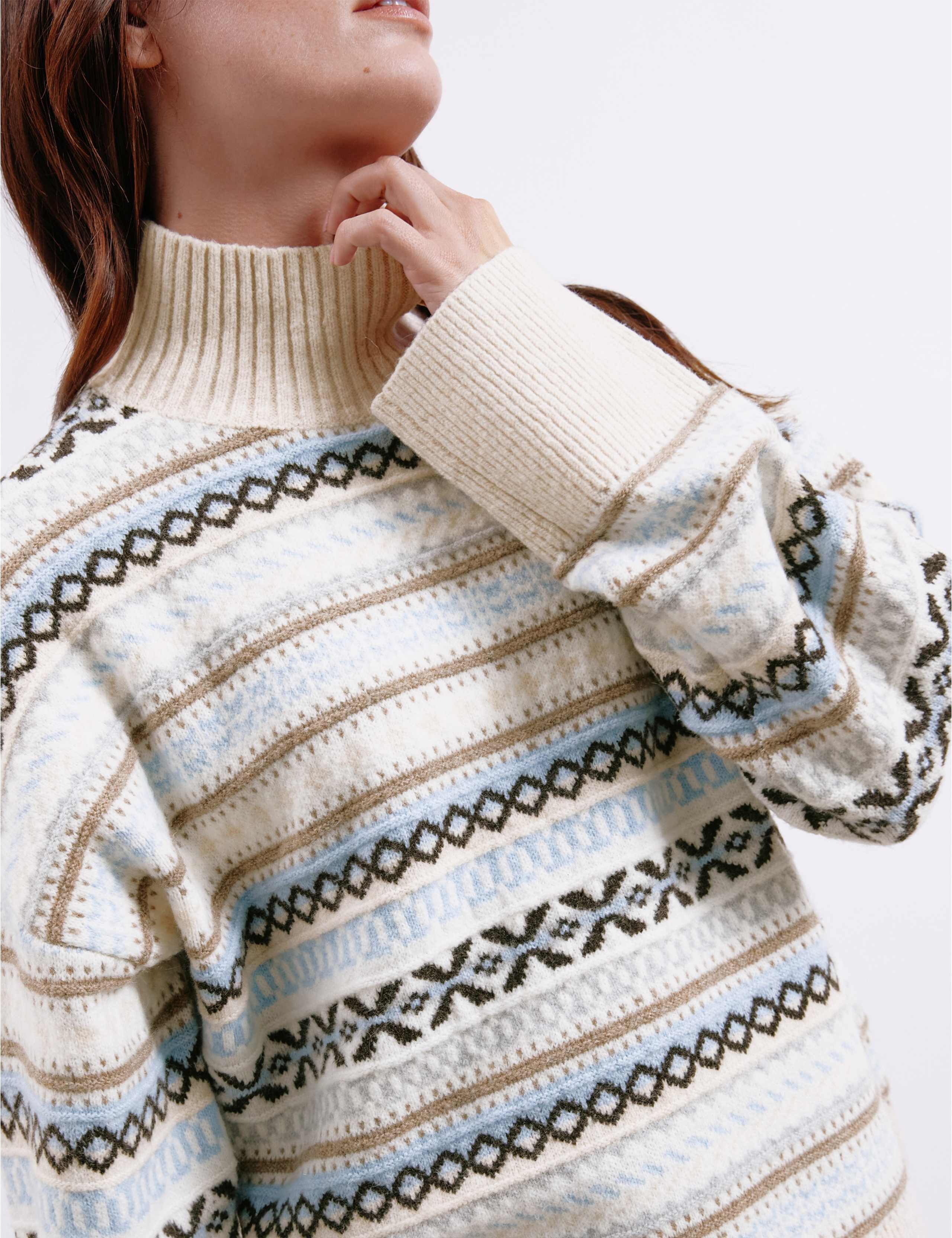 Fair Isle Turtle Neck Jumper with Wool 5 of 5