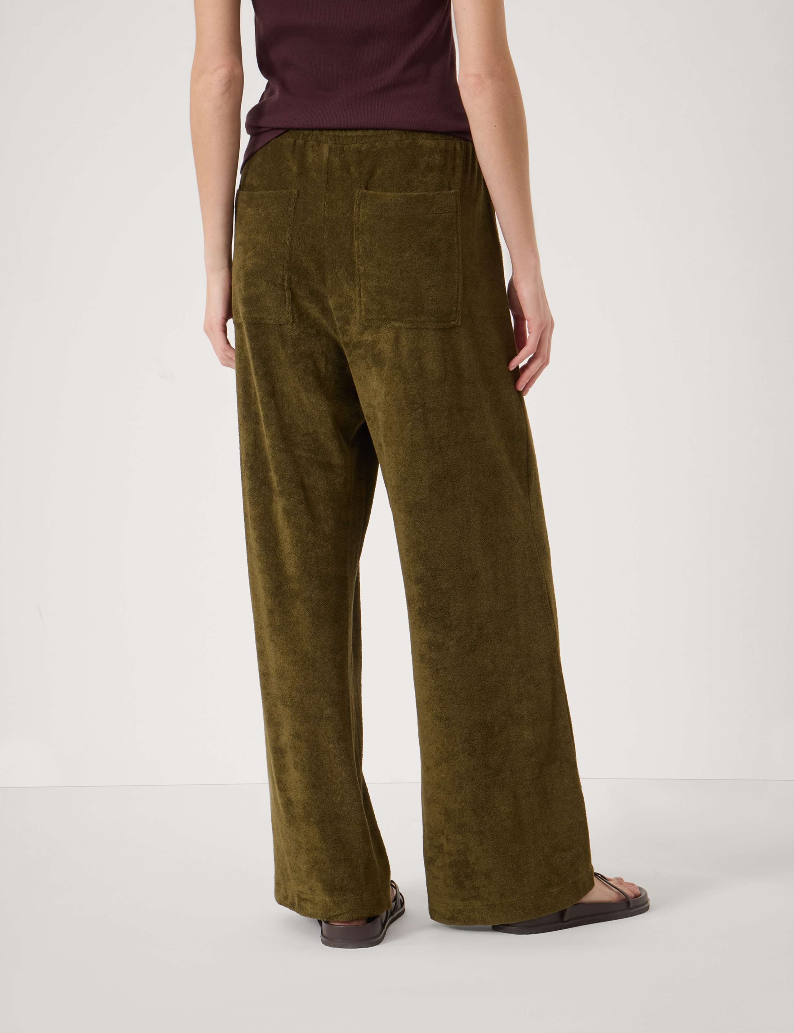 Cotton Rich Towelling Side Stripe Joggers 4 of 4