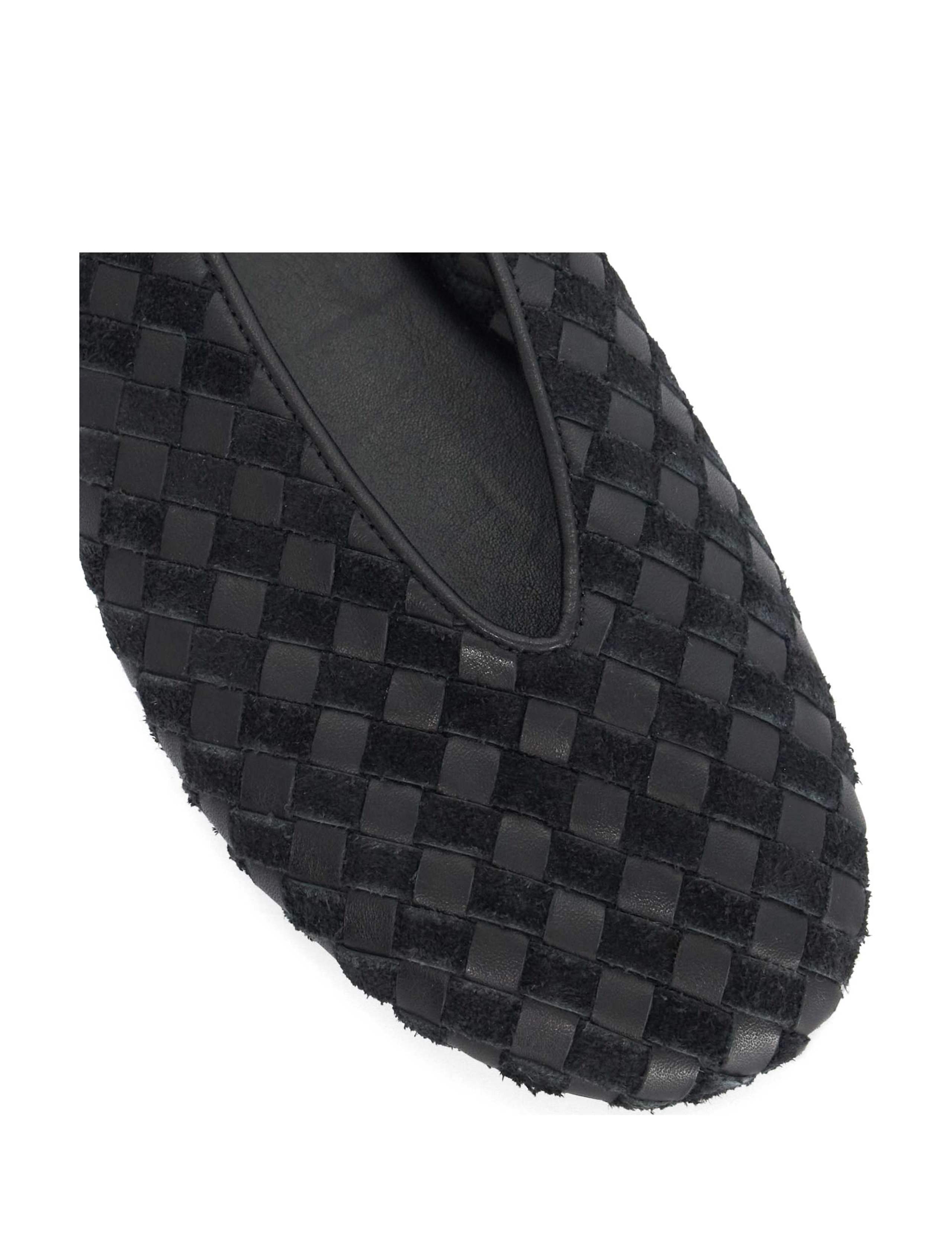 Leather Woven Ballet Pumps 4 of 5