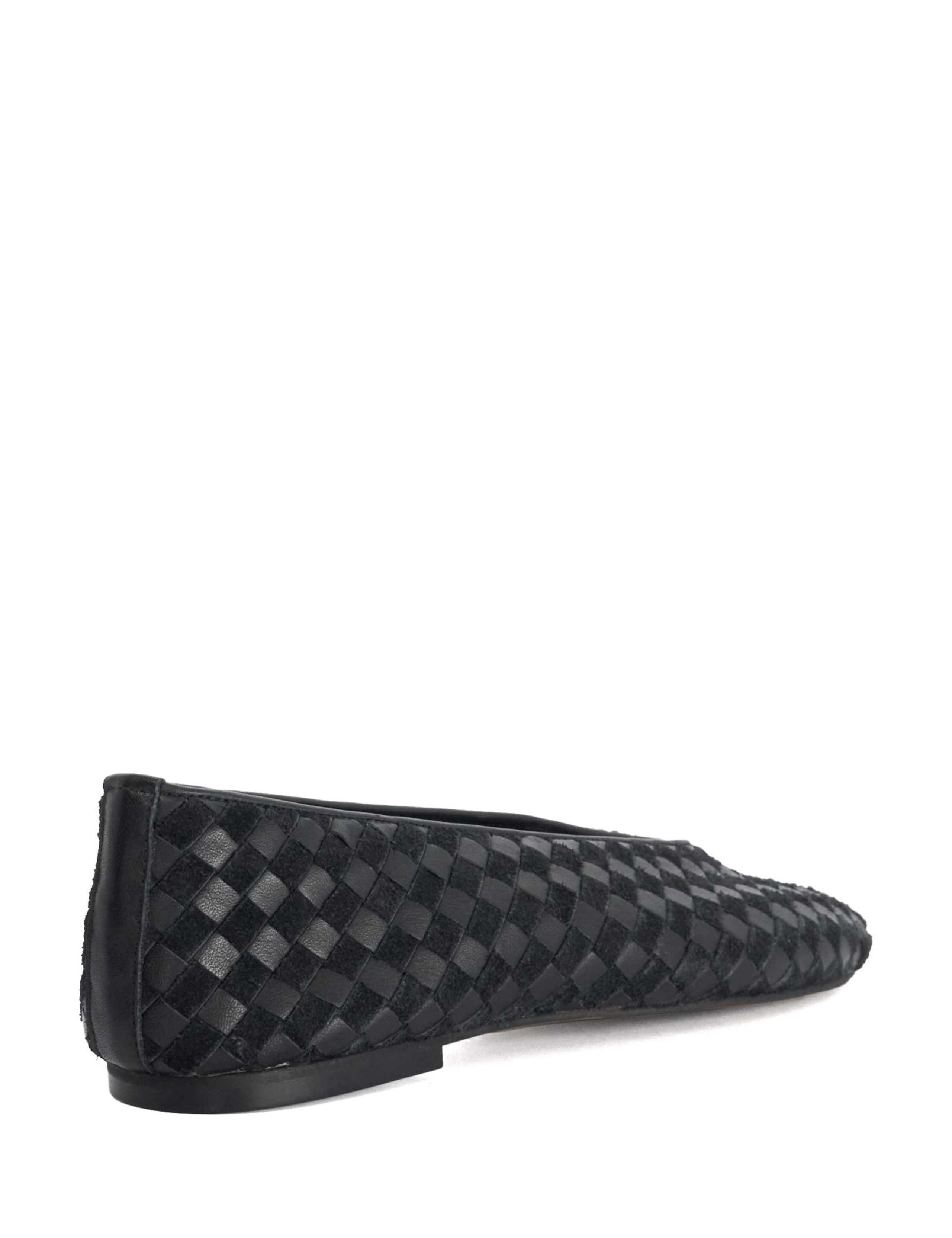 Leather Woven Ballet Pumps 5 of 5