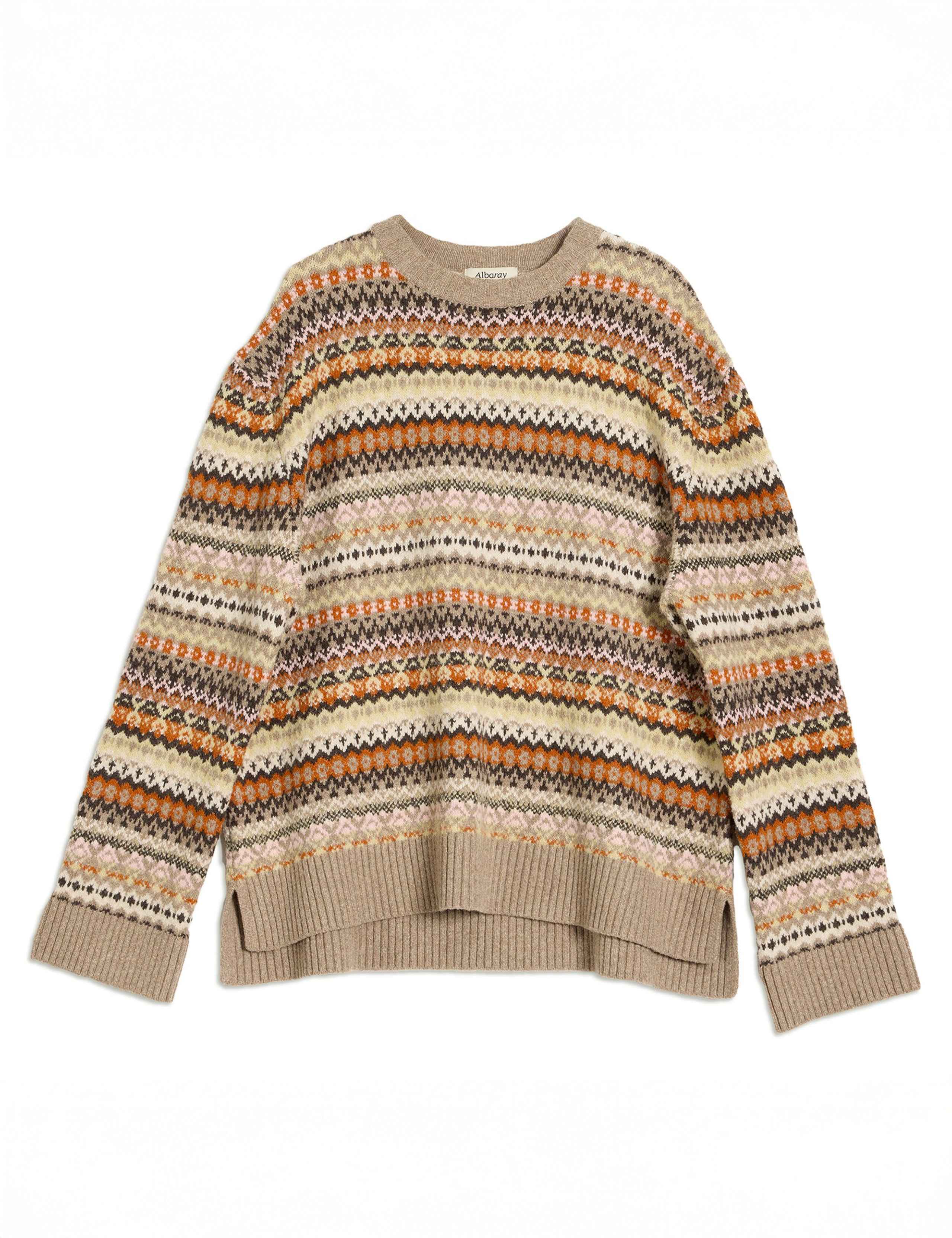Fairisle Crew Neck Jumper with Wool 2 of 4
