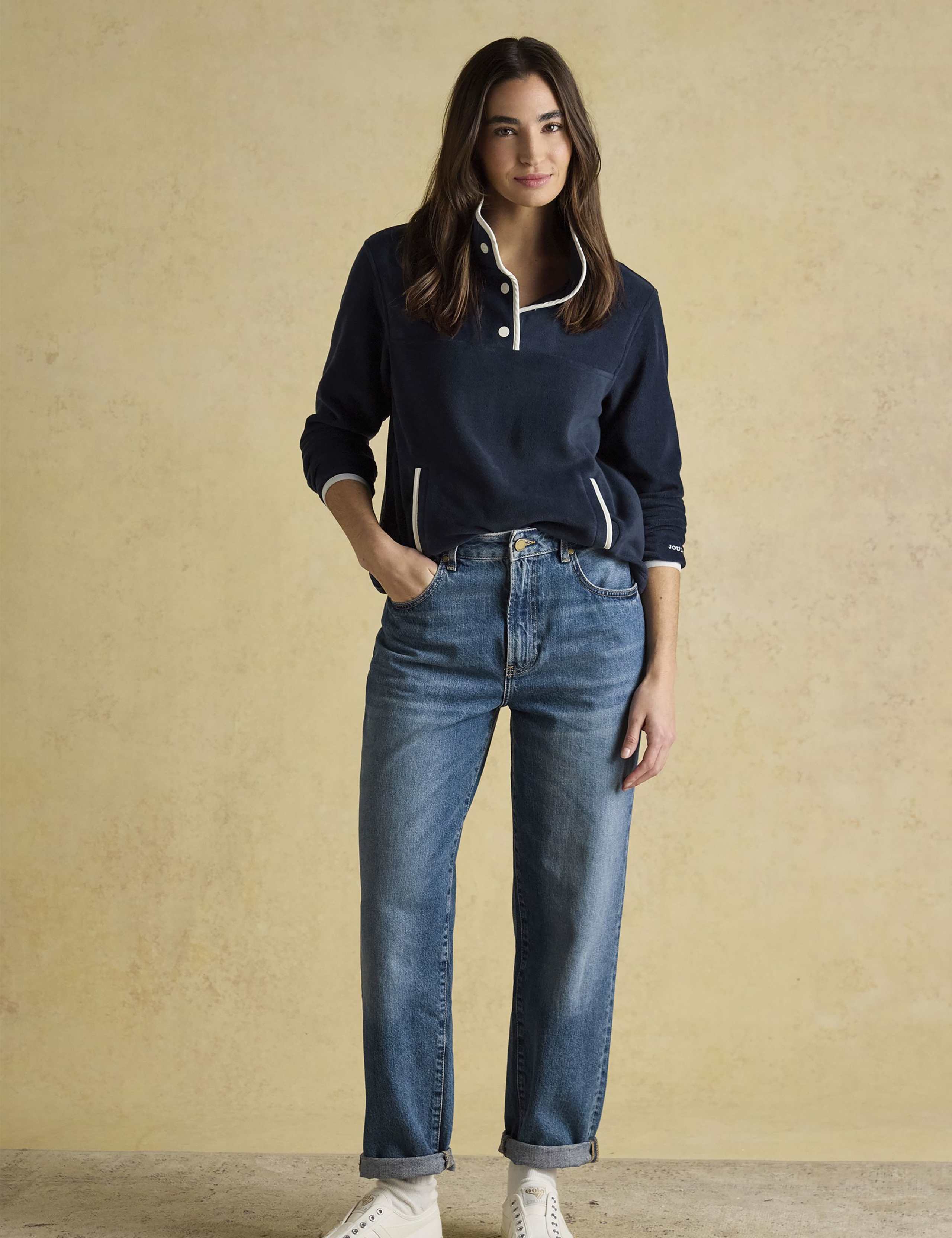 High Neck Fleece Sweatshirt 2 of 6