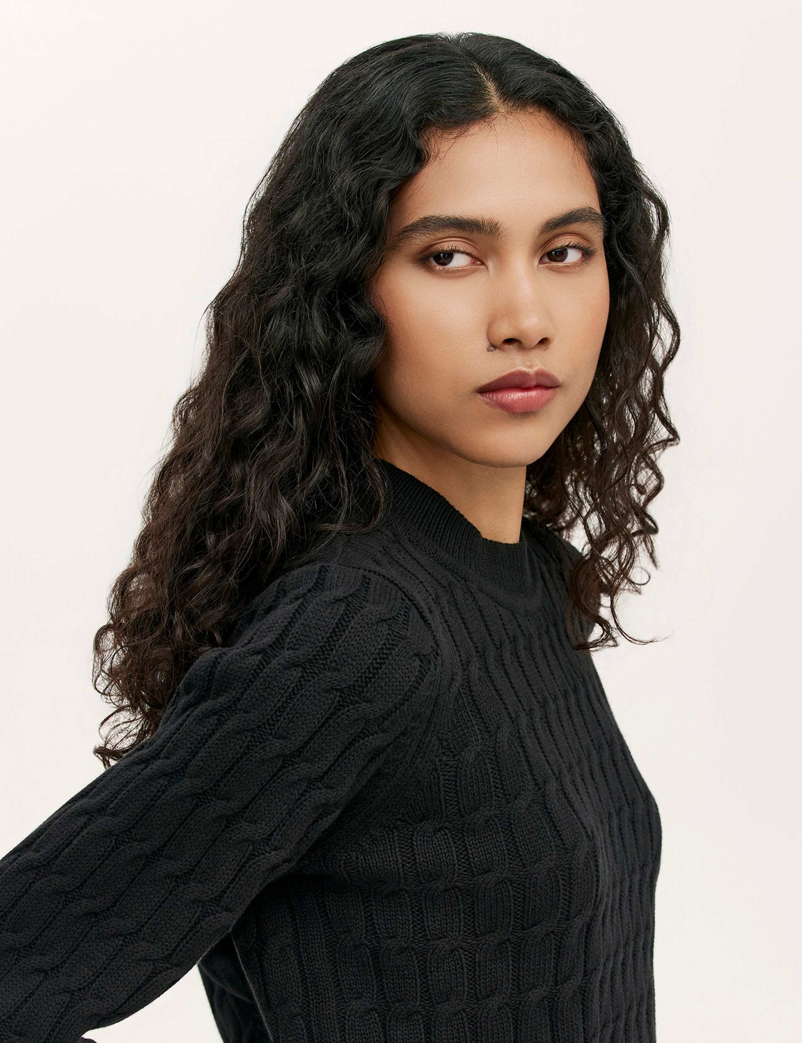 Pure Cotton Cable Knit Jumper 5 of 5