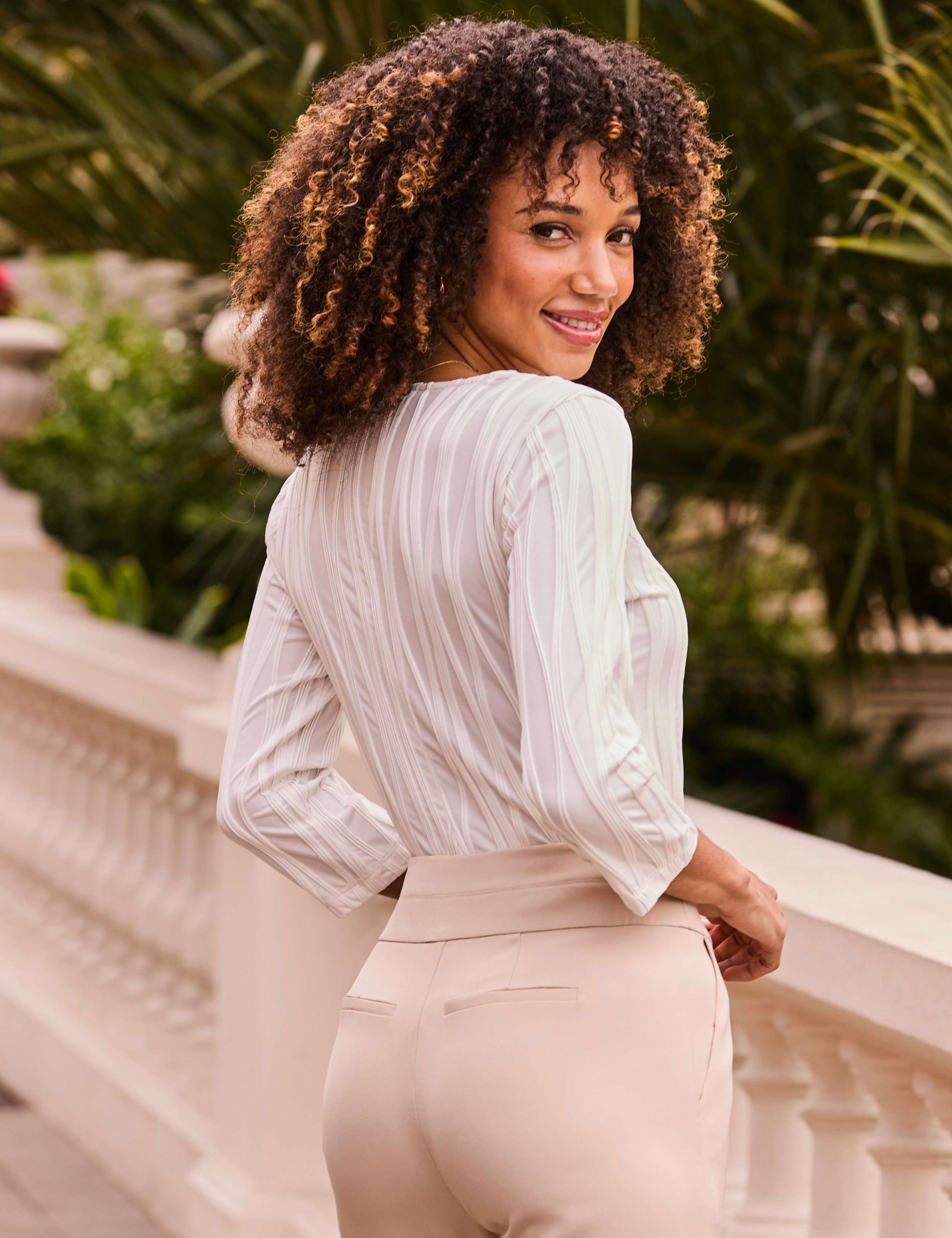 Textured V-Neck Top 2 of 5