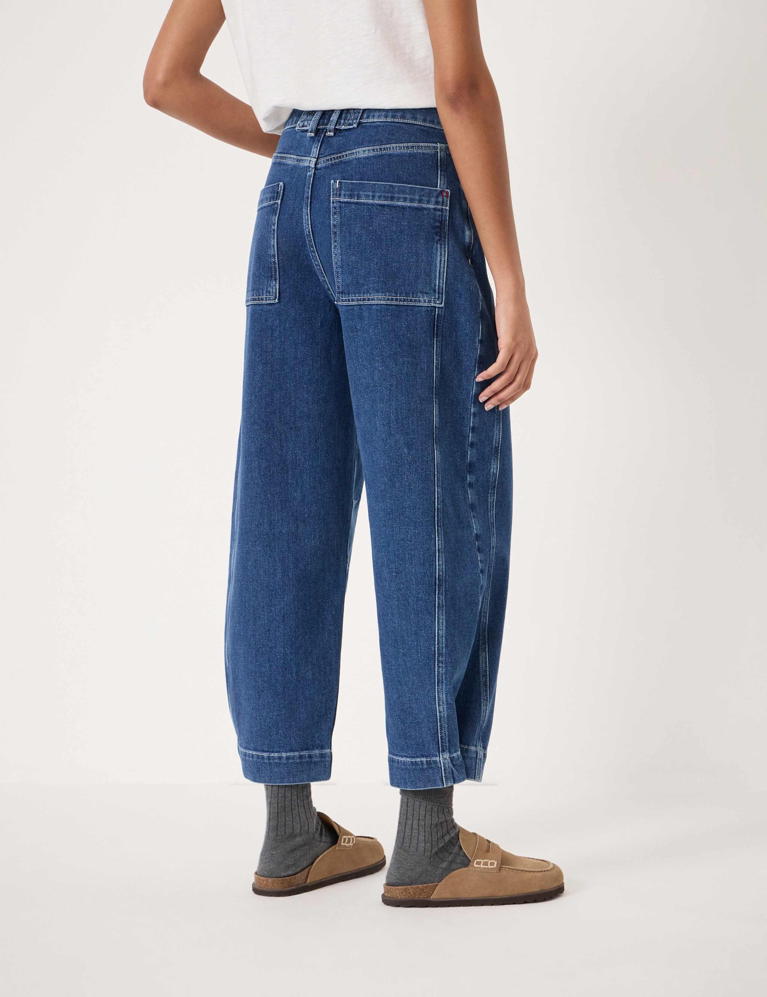 Seam Detail Barrel Leg Jeans 6 of 6