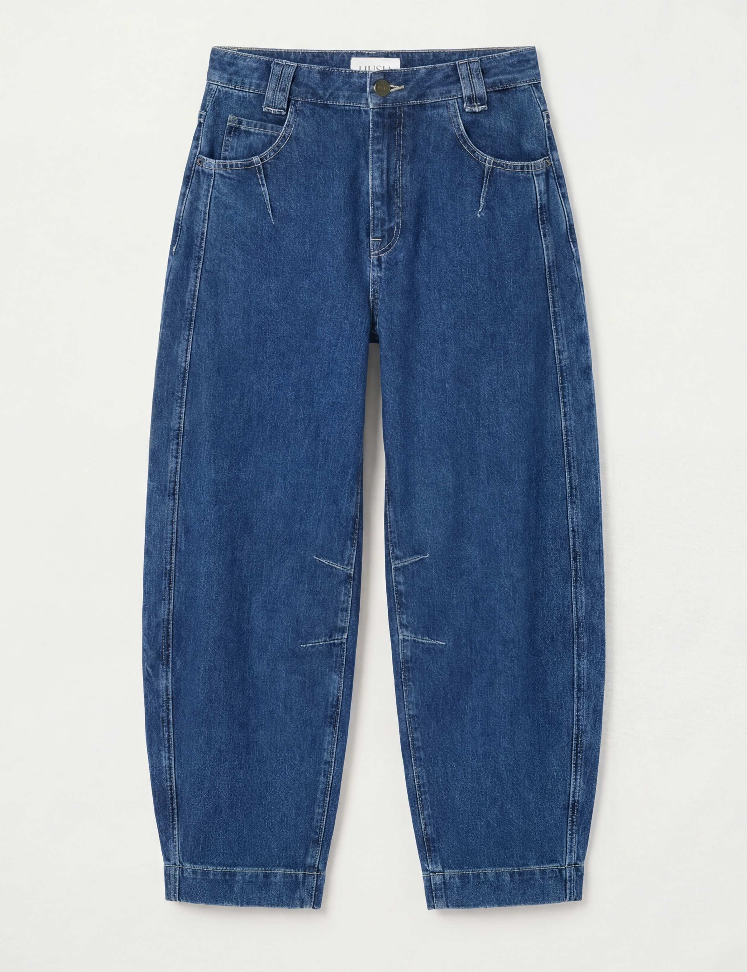 Seam Detail Barrel Leg Jeans 2 of 6