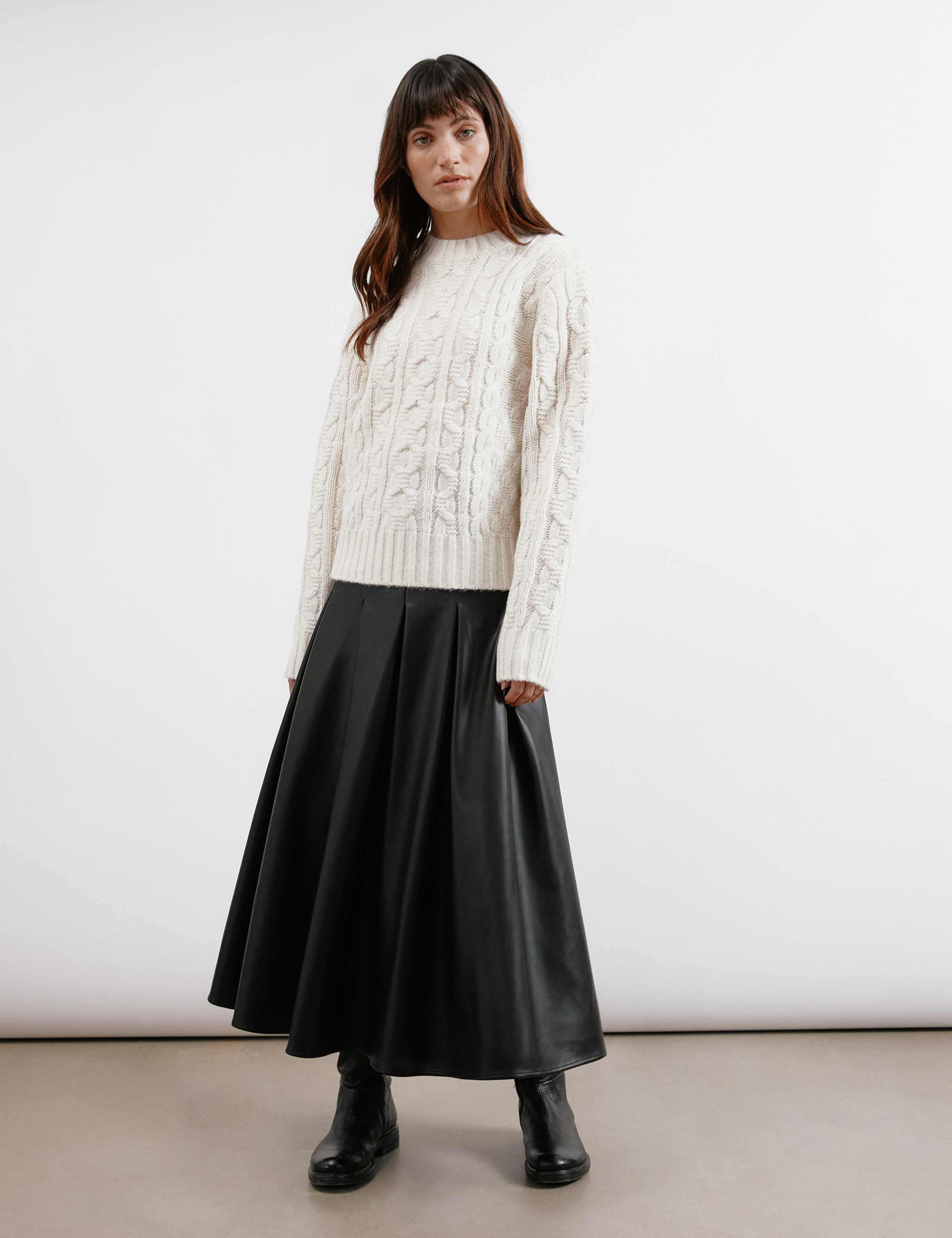 Cable Knit Crew Neck Jumper 4 of 6