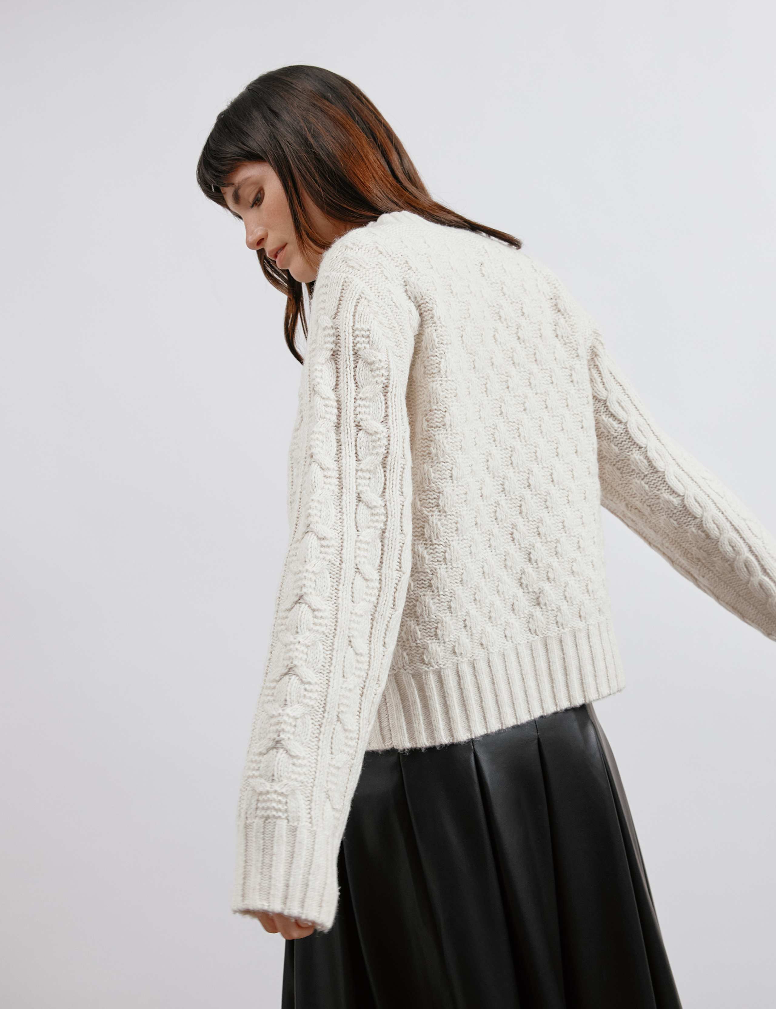 Cable Knit Crew Neck Jumper 6 of 6