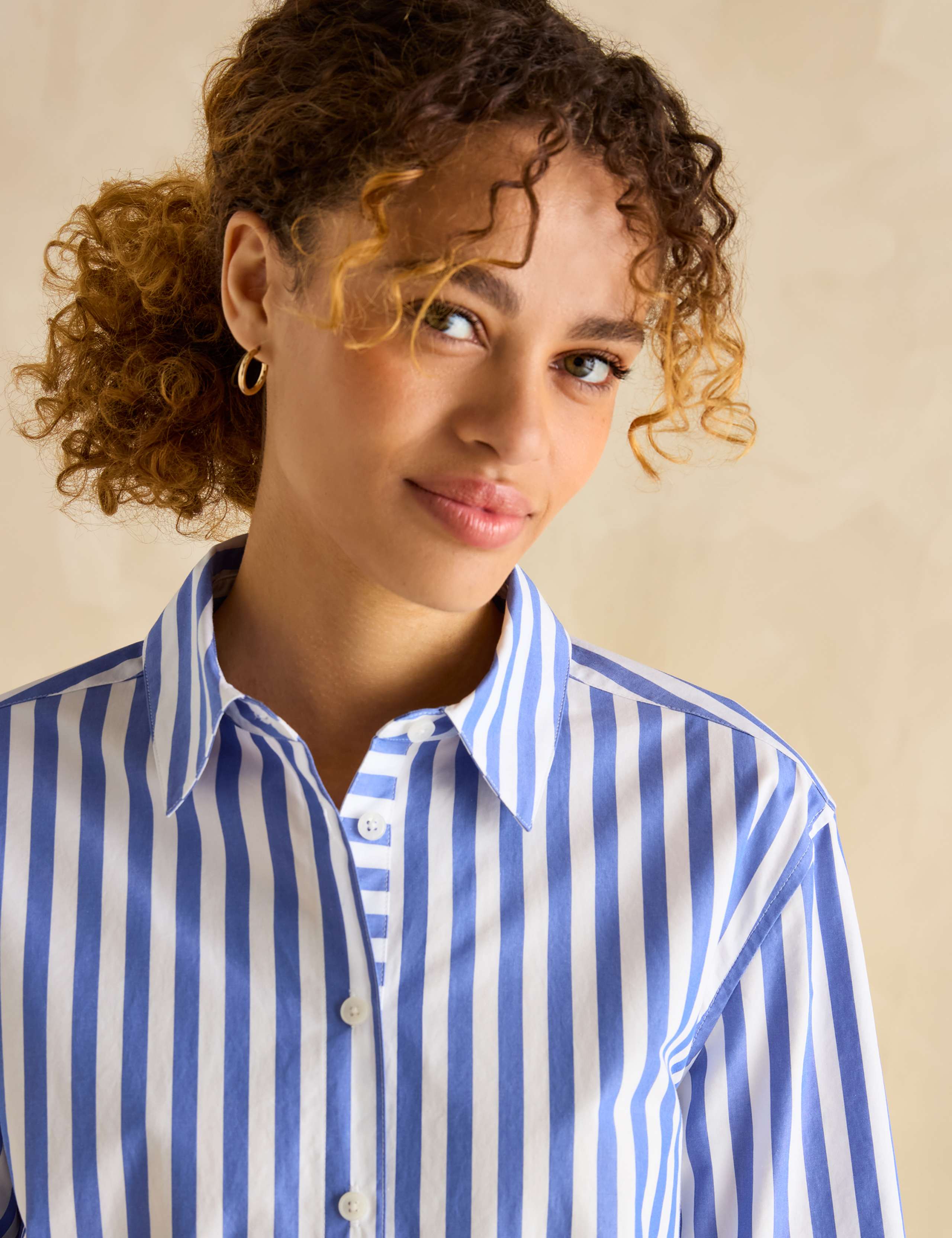 Pure Cotton Striped Relaxed Shirt 6 of 7