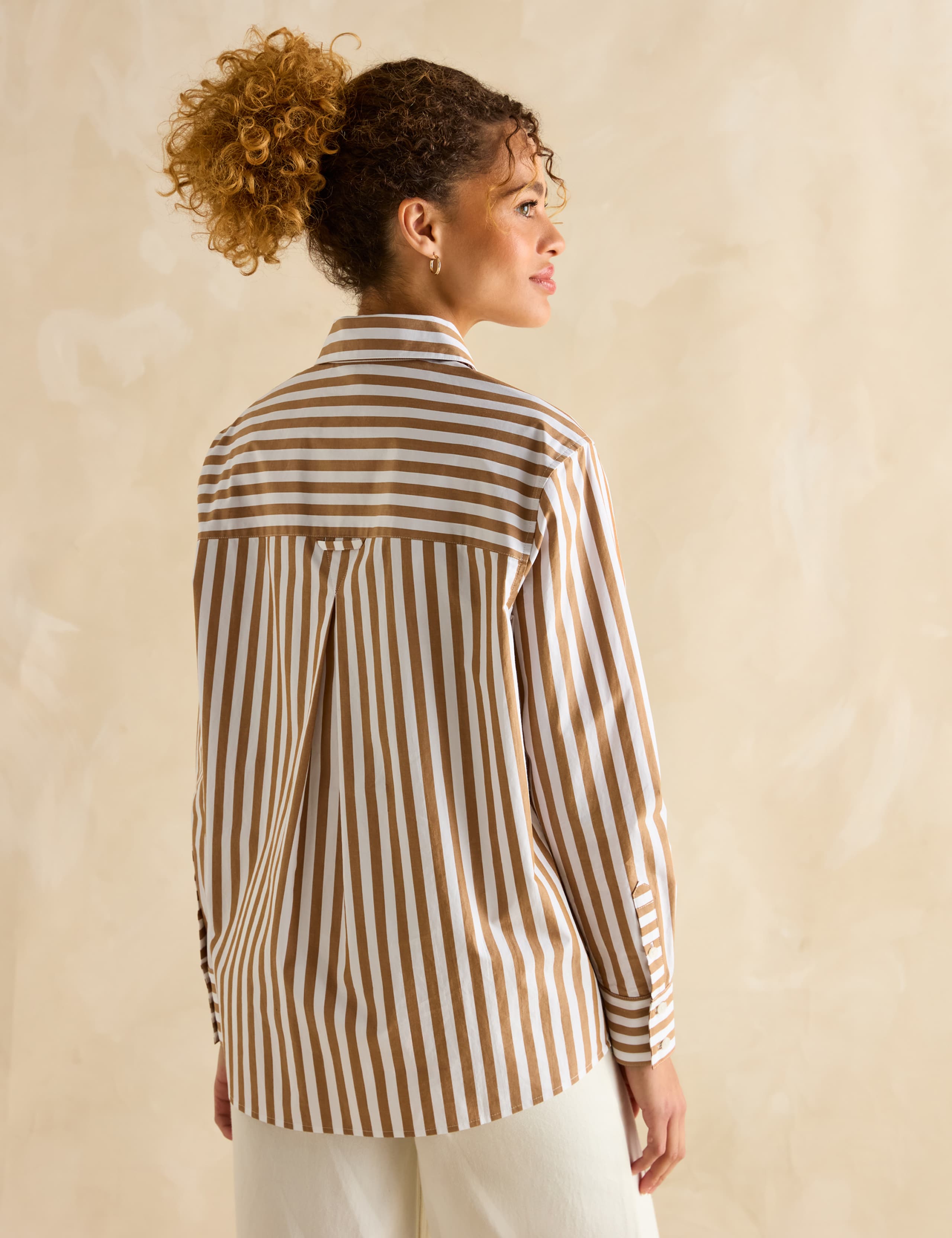 Pure Cotton Striped Relaxed Shirt 5 of 6