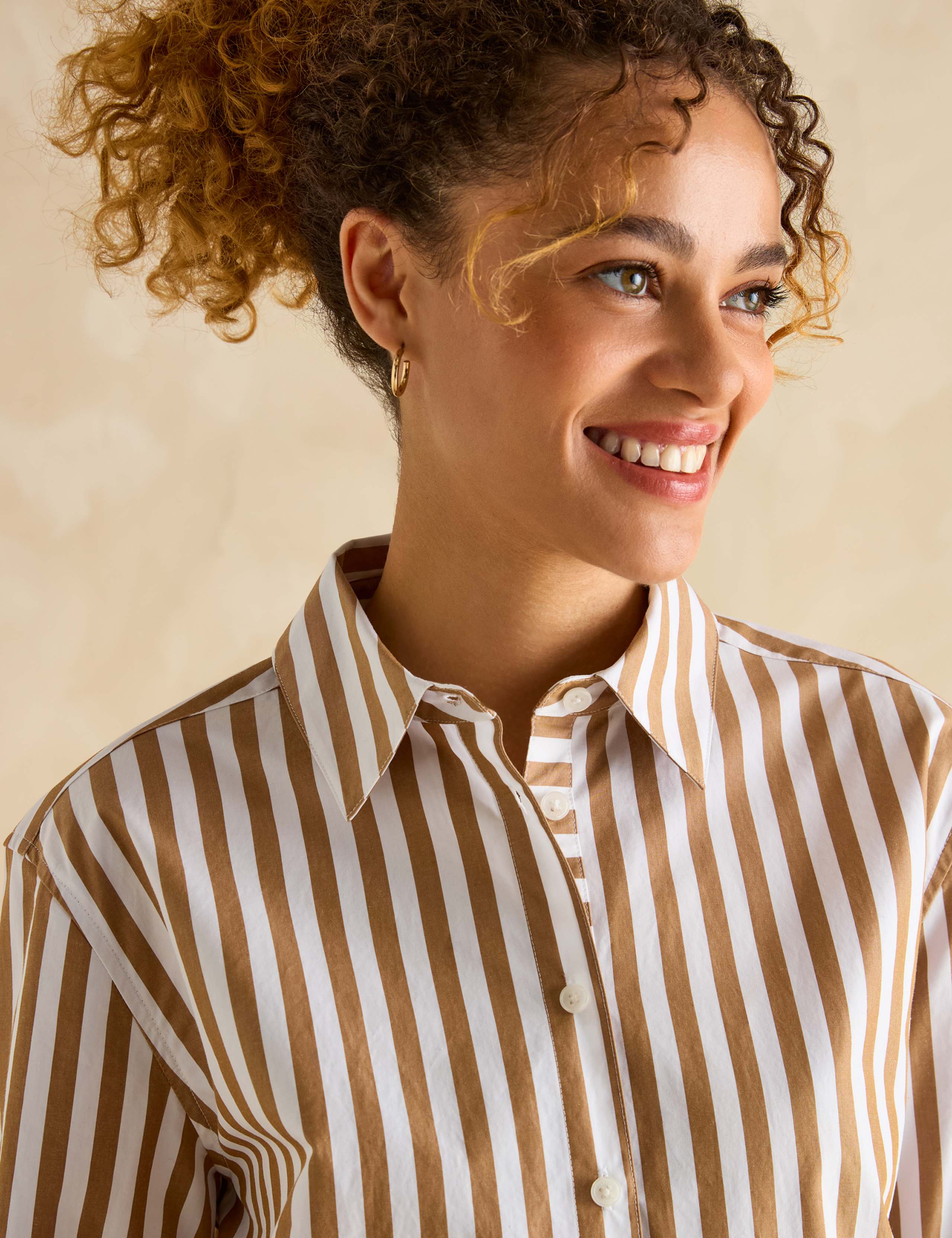 Pure Cotton Striped Relaxed Shirt 6 of 6