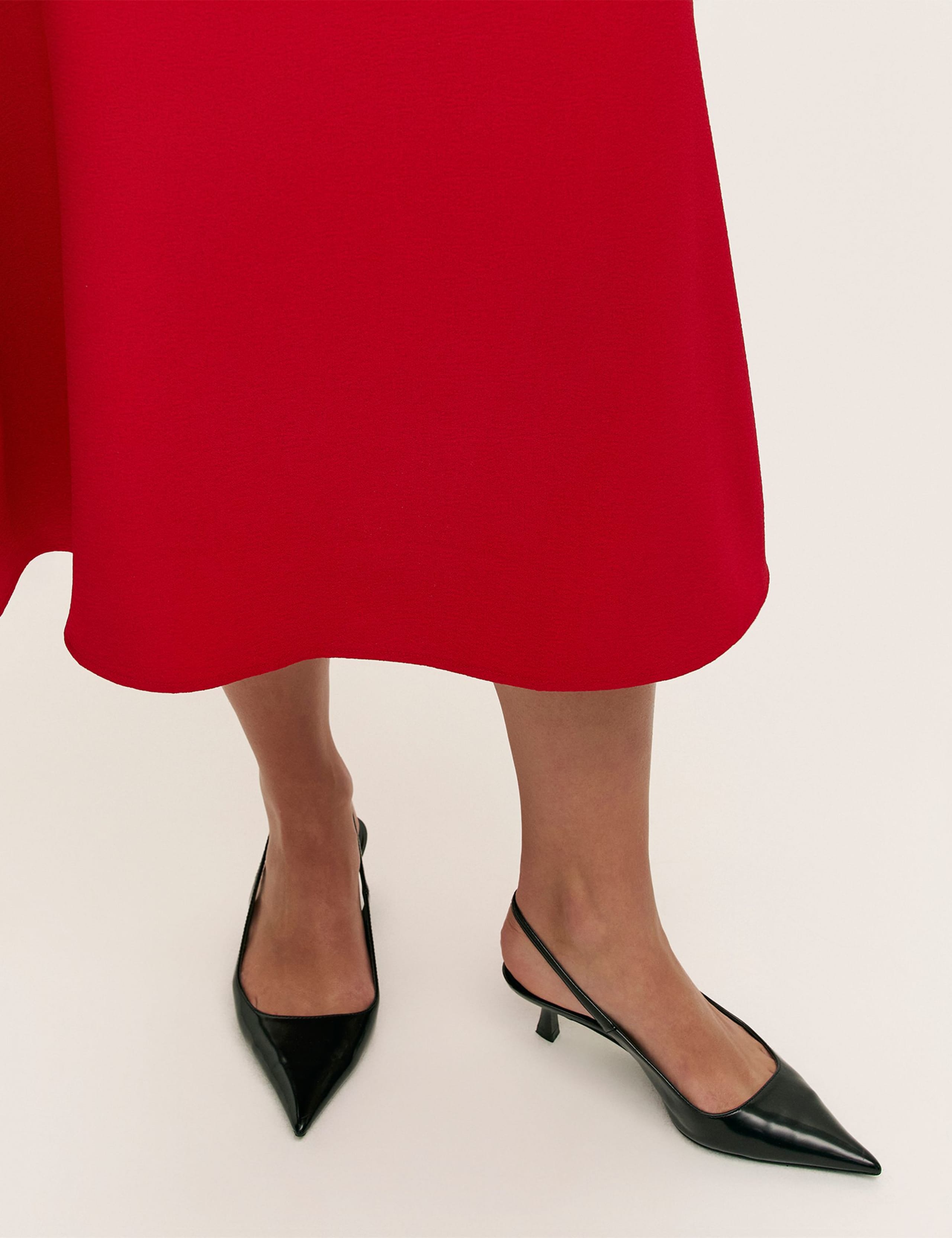 Crepe Midi A-Line Skirt 5 of 5