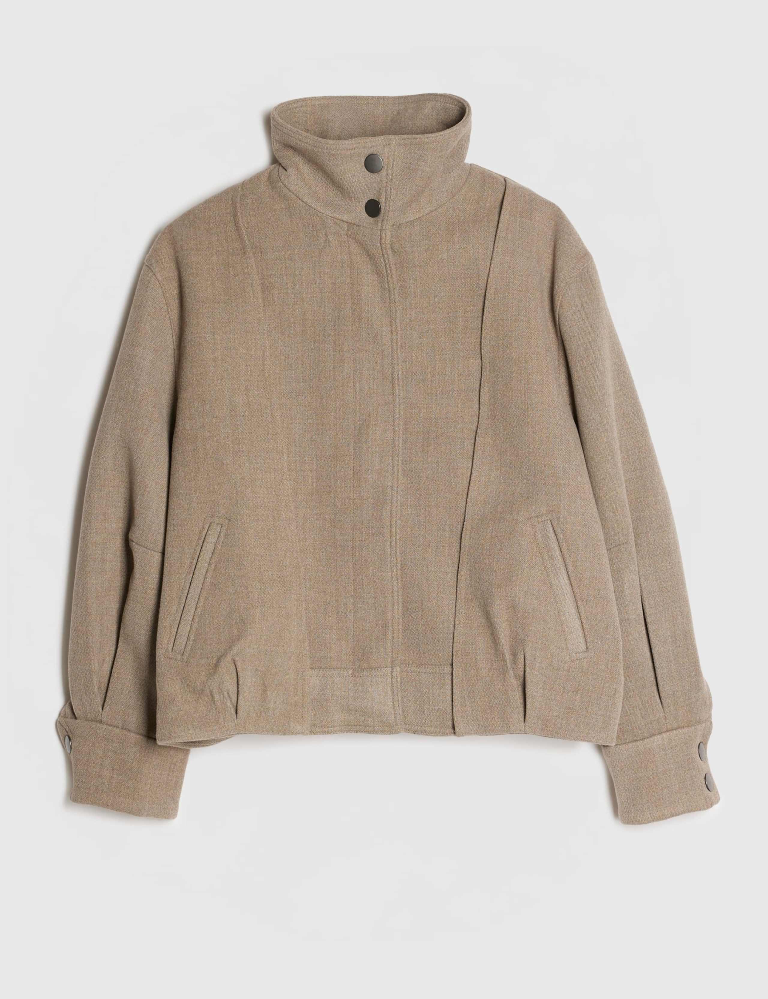 Oversized Funnel Neck Bomber Jacket 2 of 3